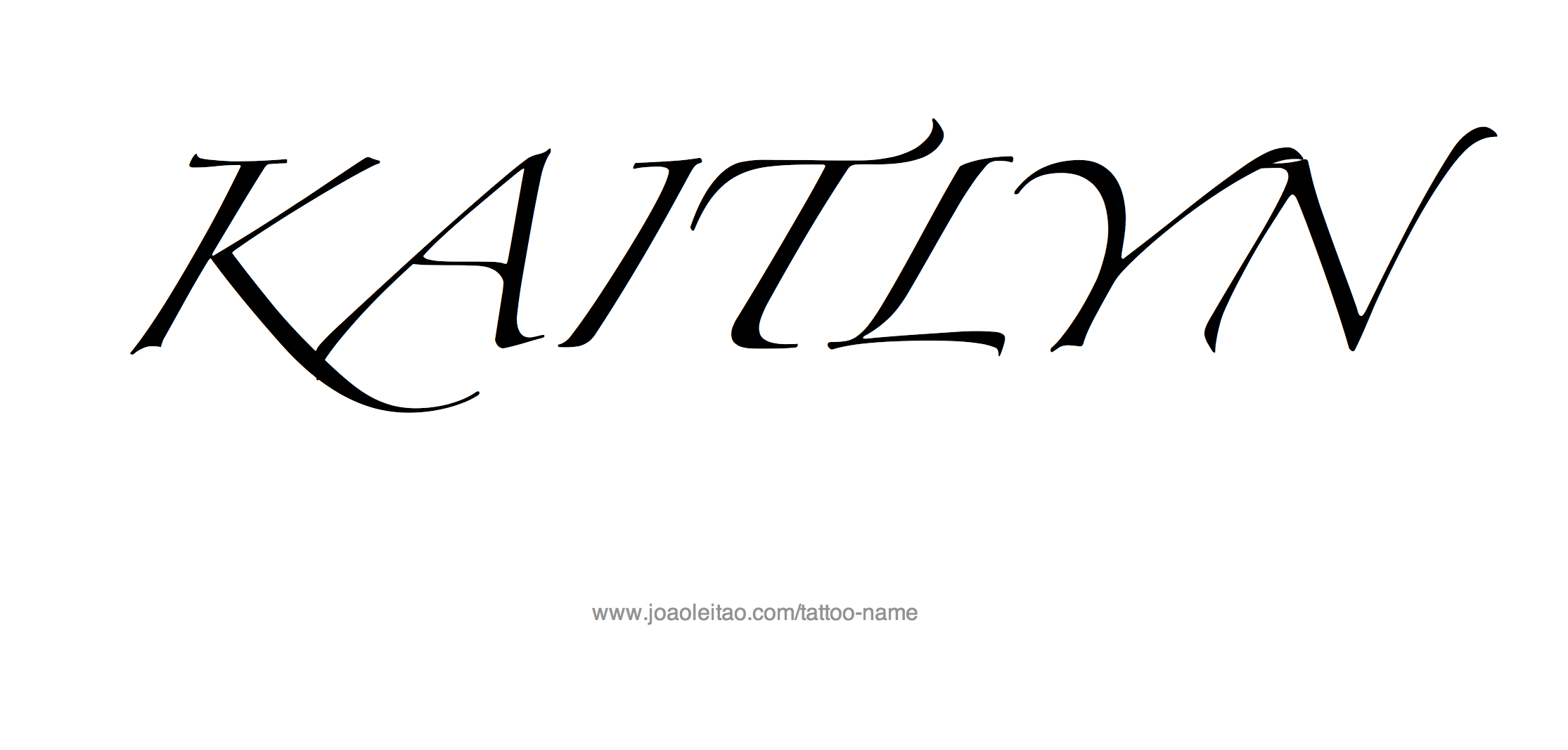 Tattoo Design Name Kaitlyn 