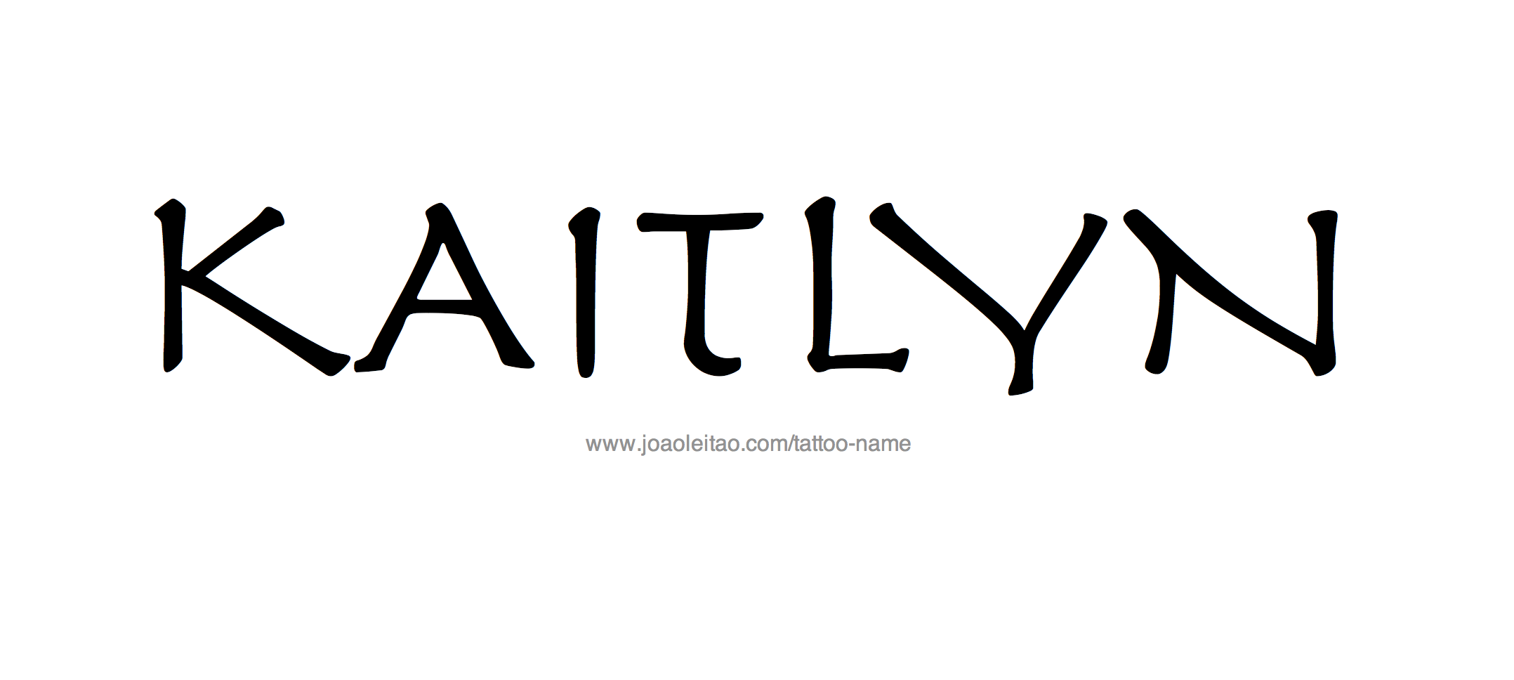 Tattoo Design Name Kaitlyn 