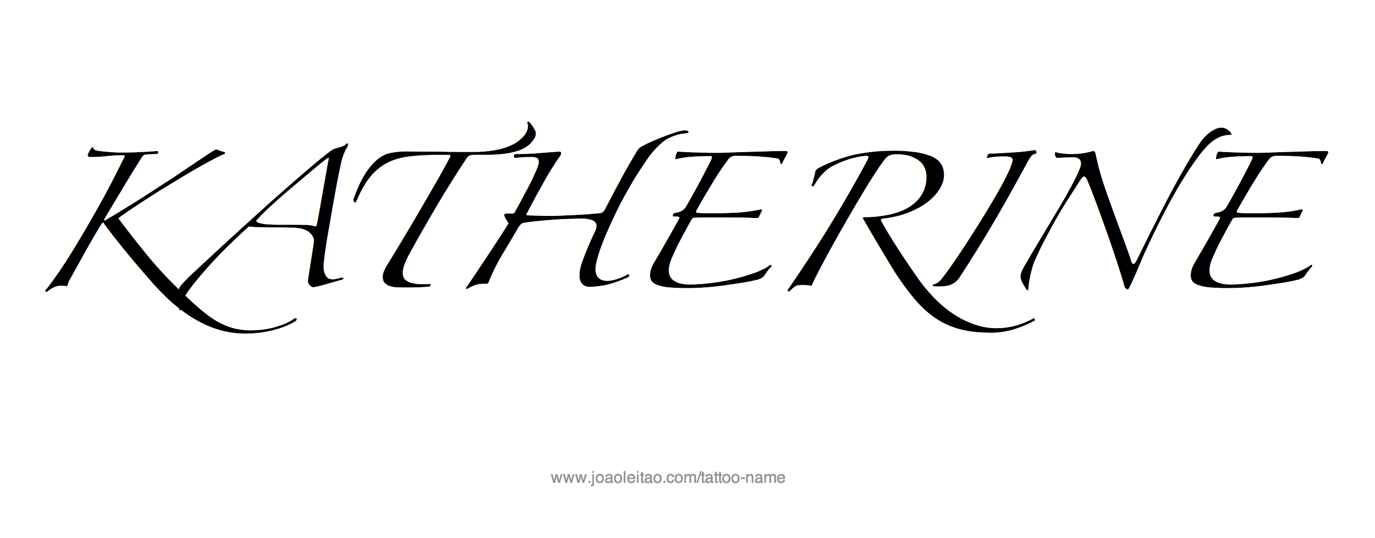 Tattoo Design Name Katherine 