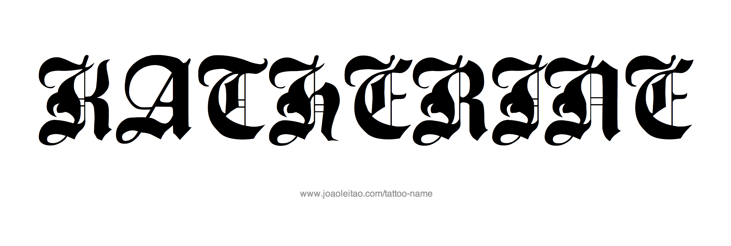 Tattoo Design Name Katherine 