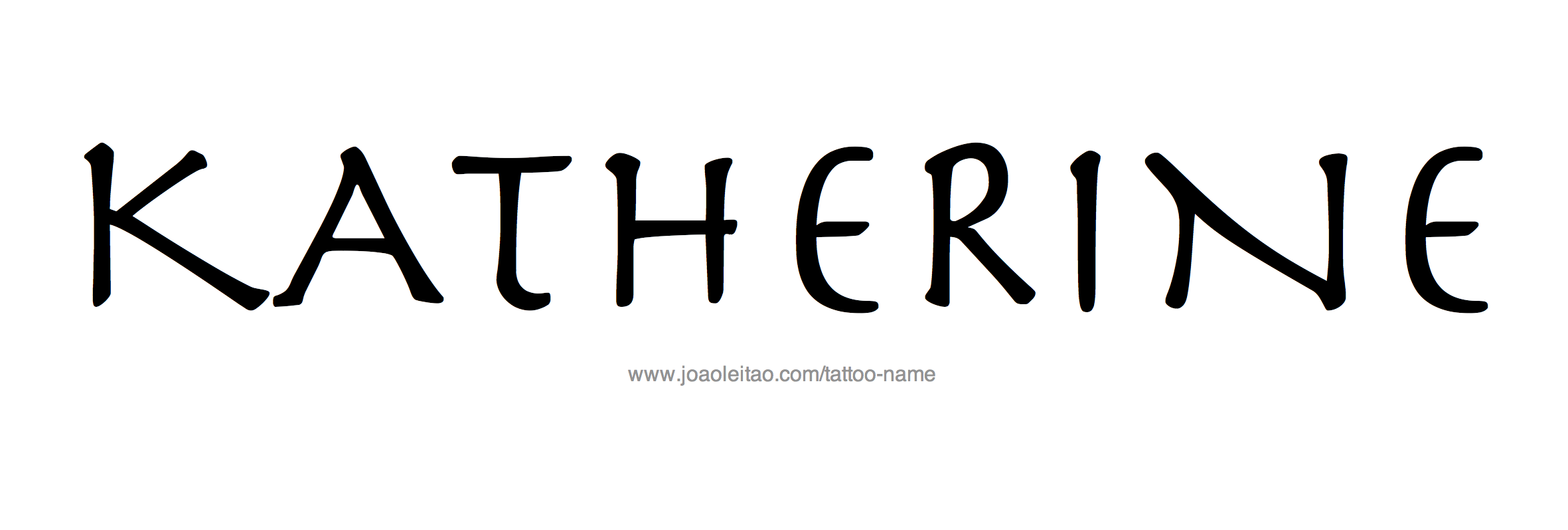 Tattoo Design Name Katherine 