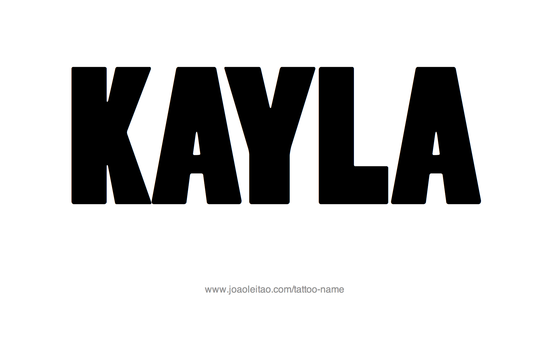 Tattoo Design Name Kayla 