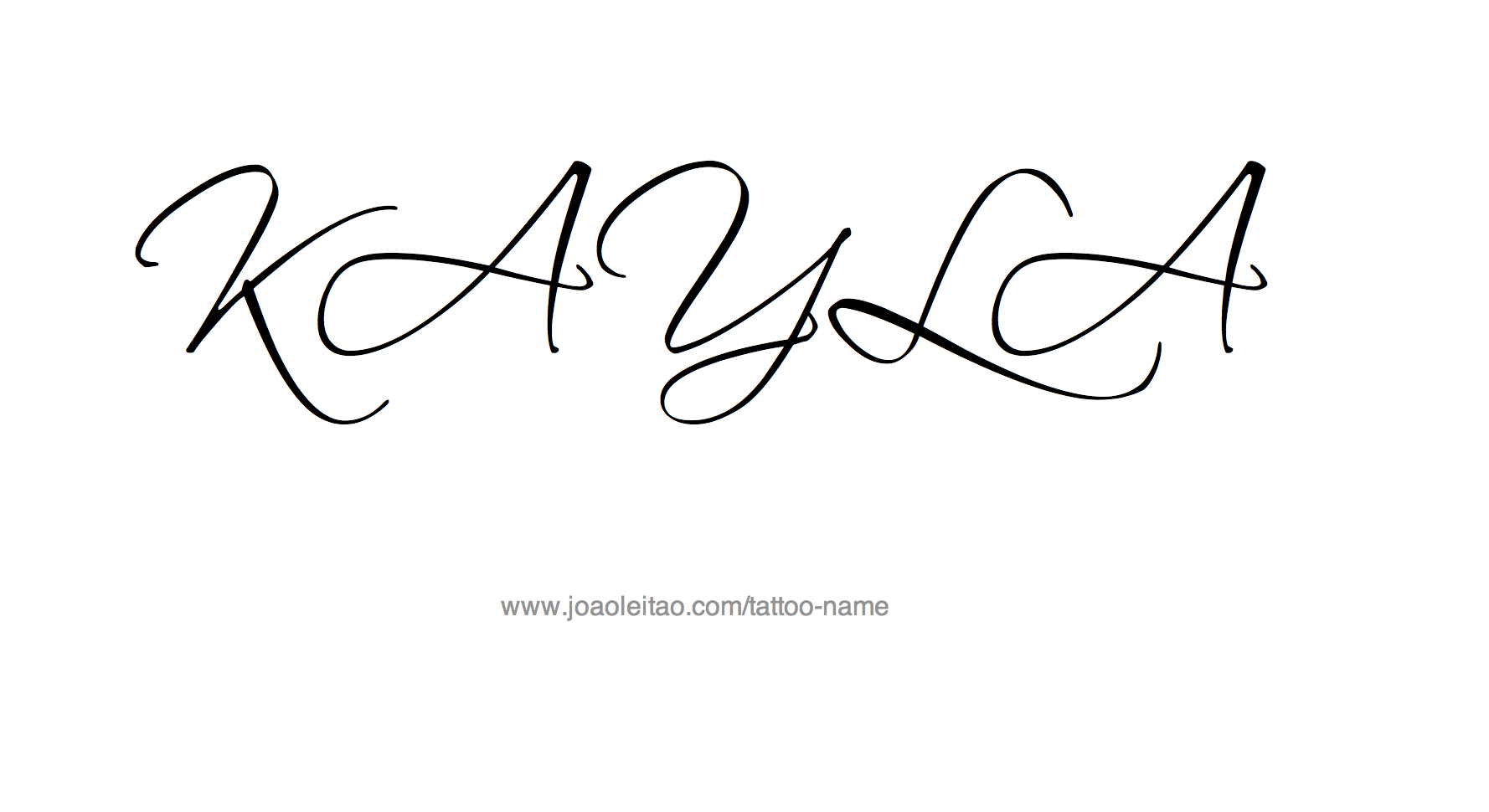 Tattoo Design Name Kayla 