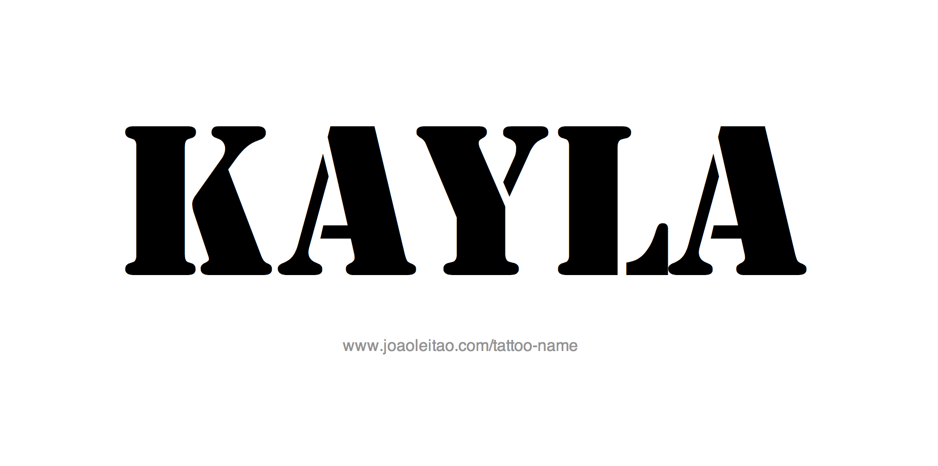 Tattoo Design Name Kayla 