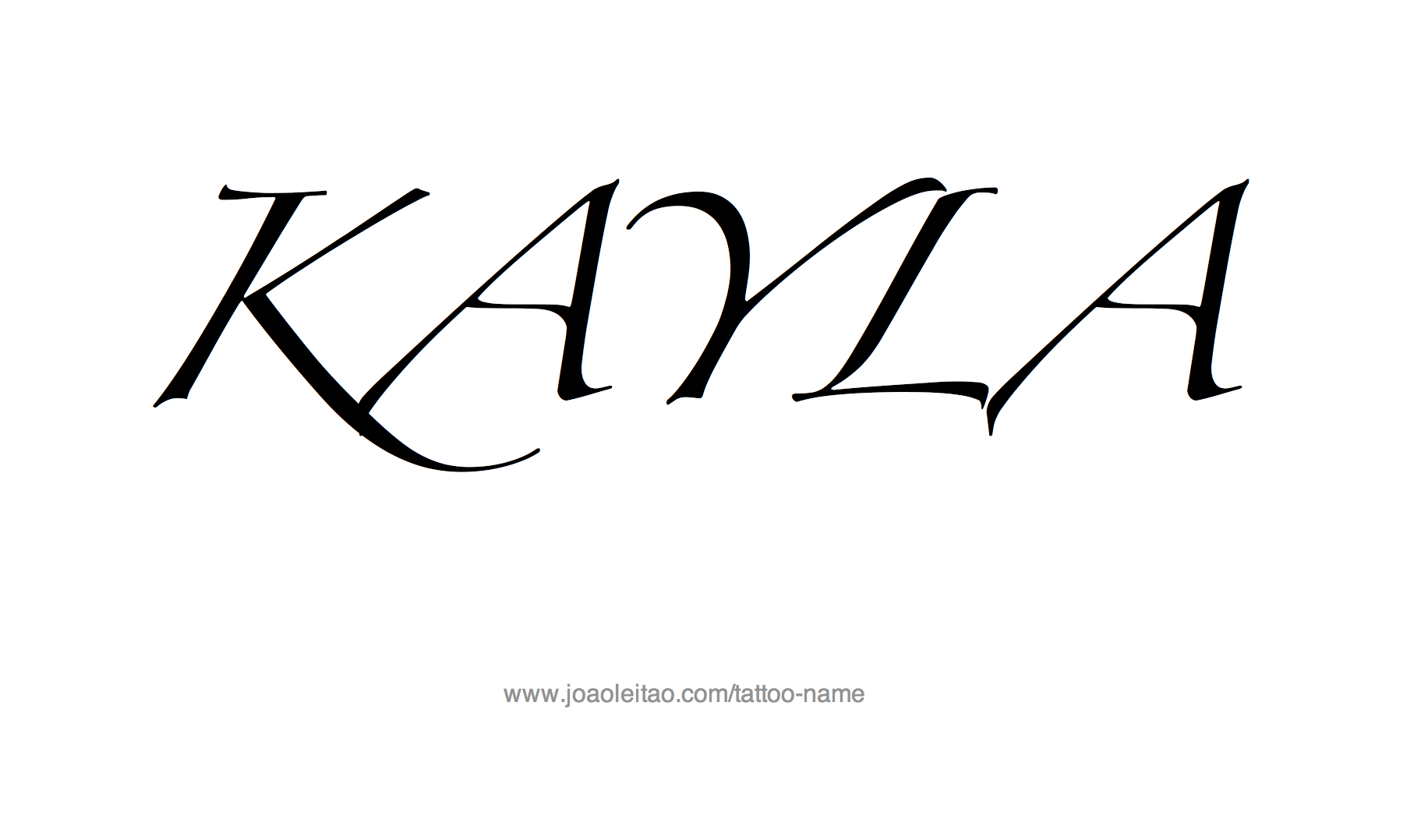 Tattoo Design Name Kayla 