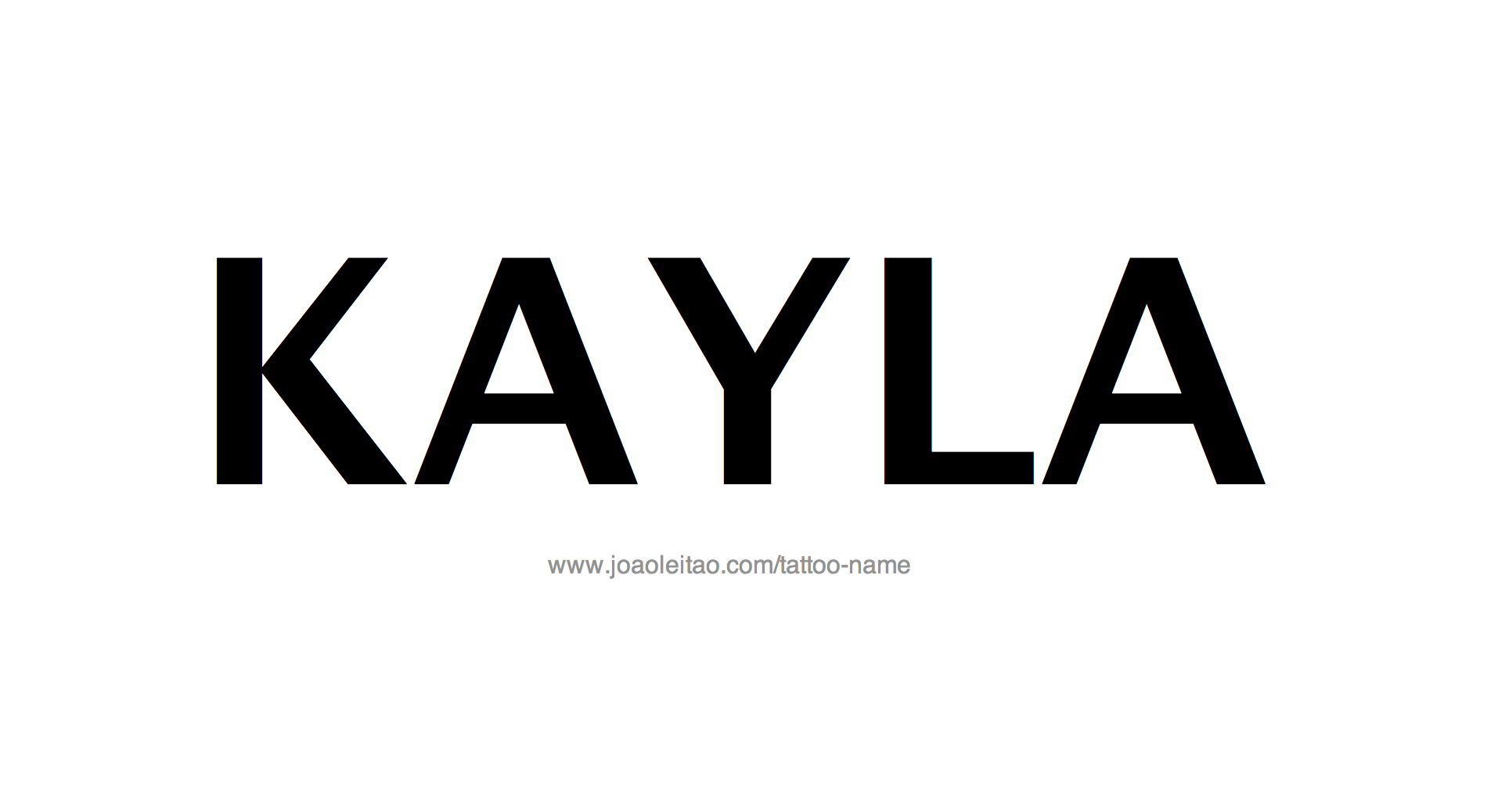 Tattoo Design Name Kayla 