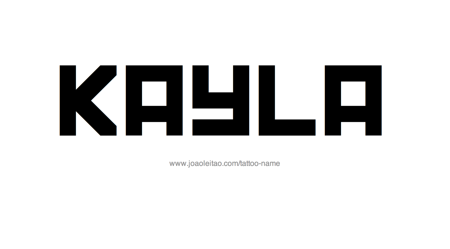 Tattoo Design Name Kayla 