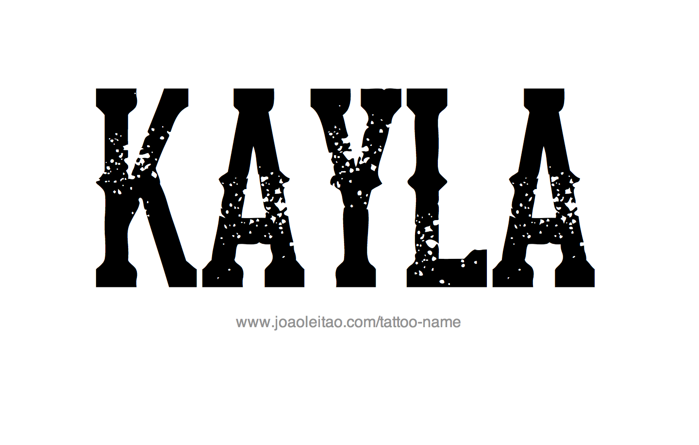Kayla Name Tattoo Designs.