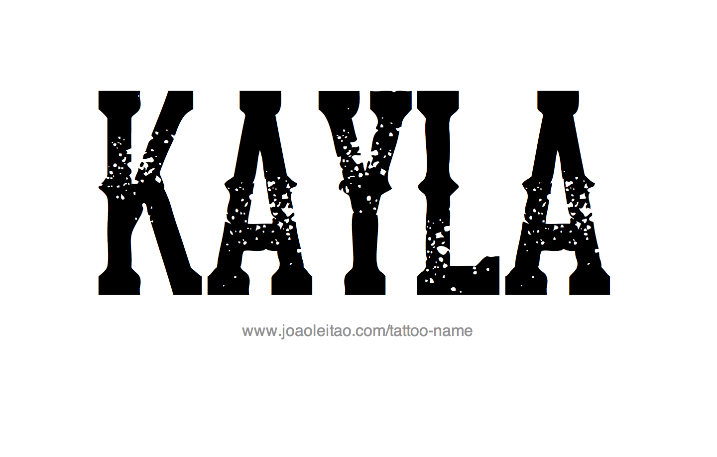 Tattoo Design Name Kayla 