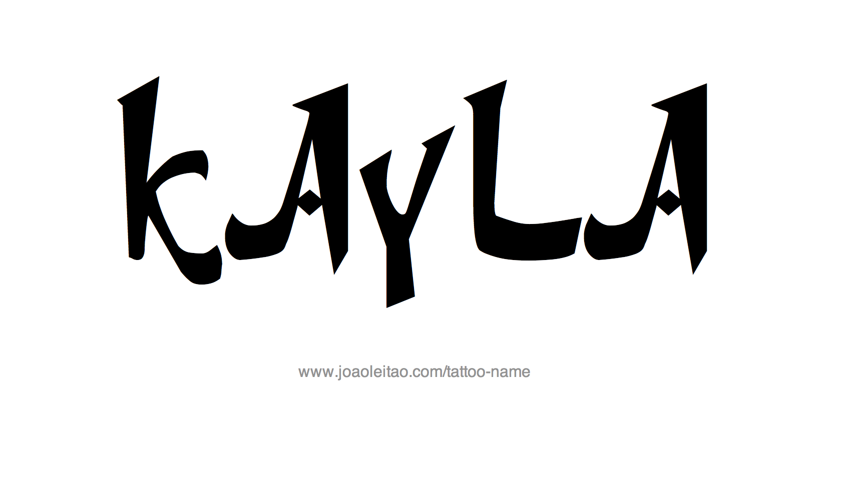 Tattoo Design Name Kayla 