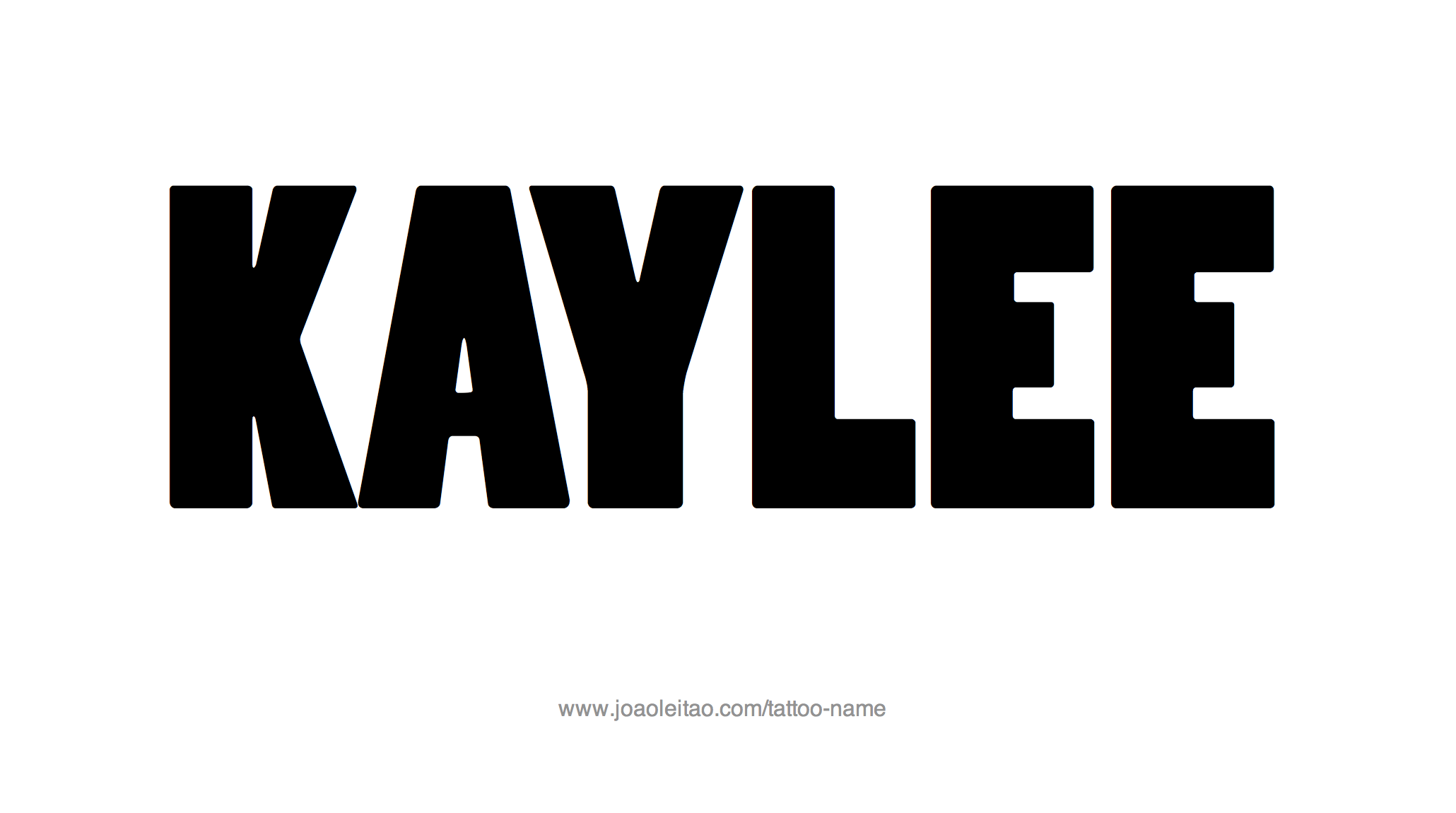 Tattoo Design Name Kaylee 