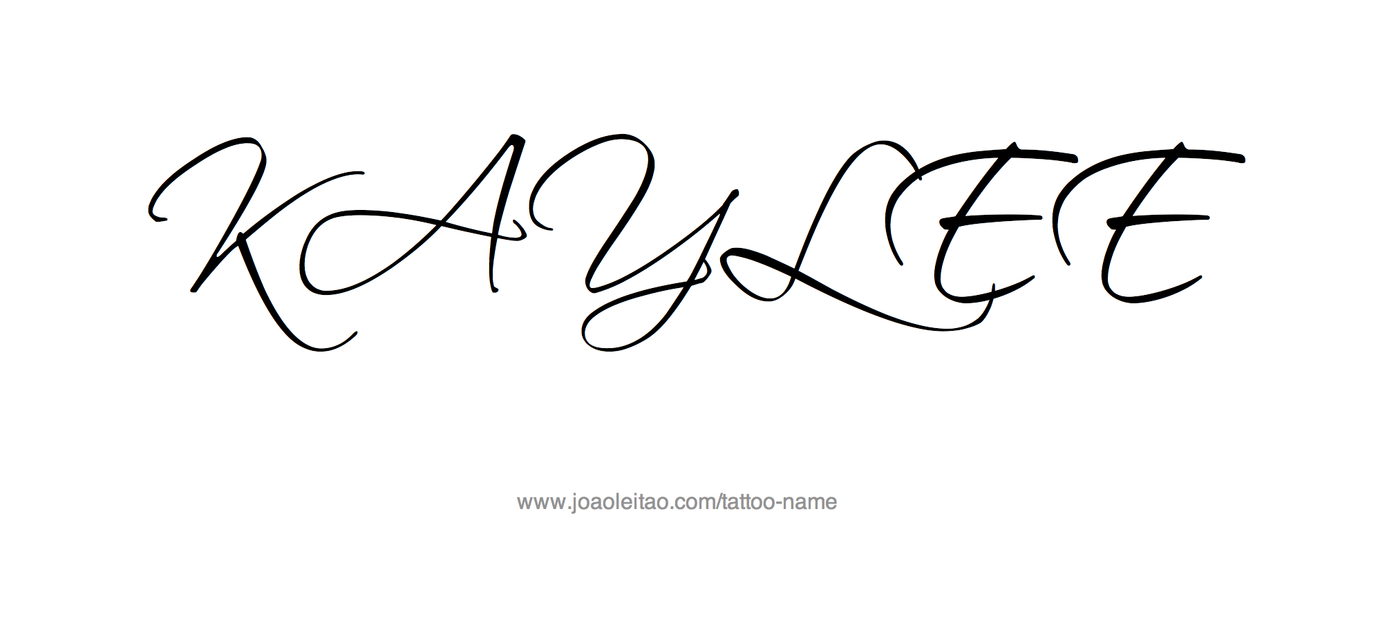 Tattoo Design Name Kaylee 