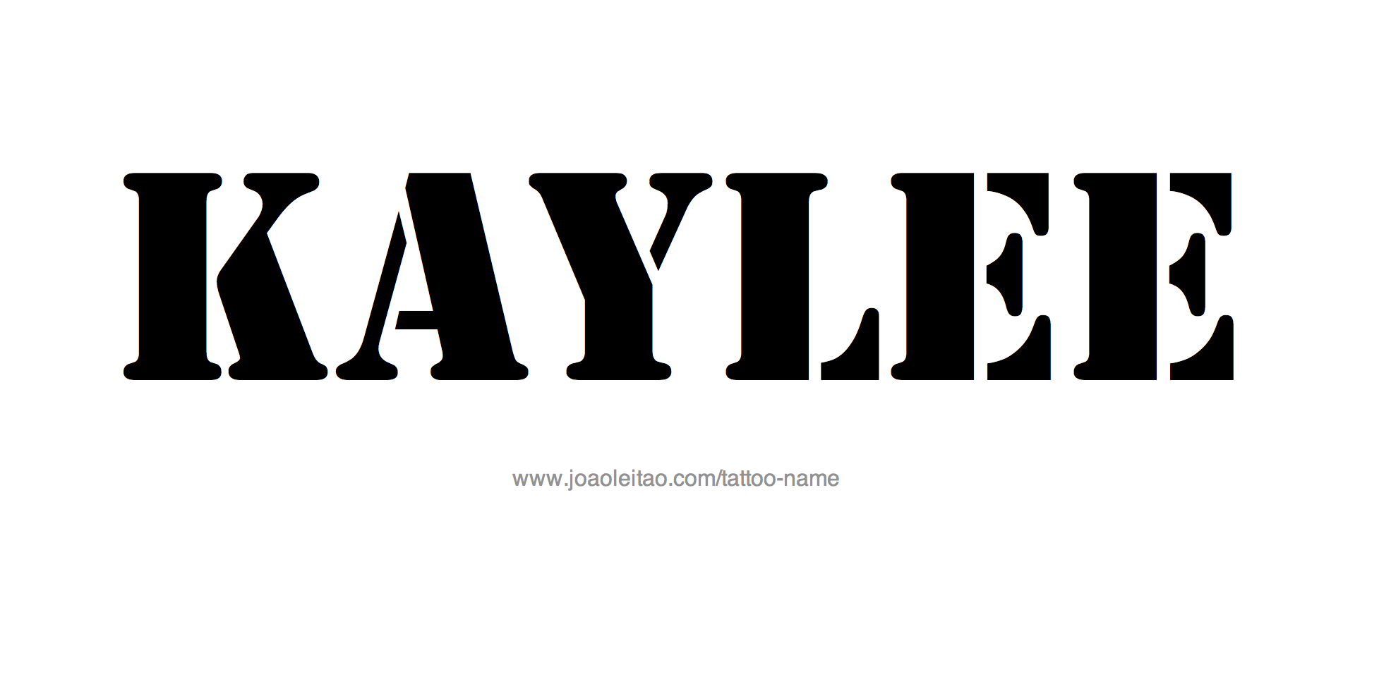 Tattoo Design Name Kaylee 