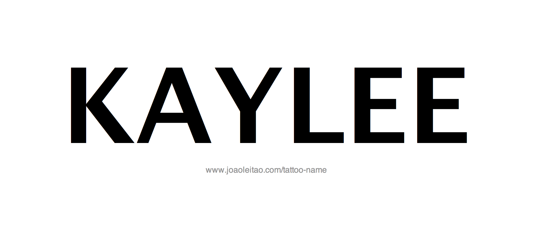 Tattoo Design Name Kaylee 