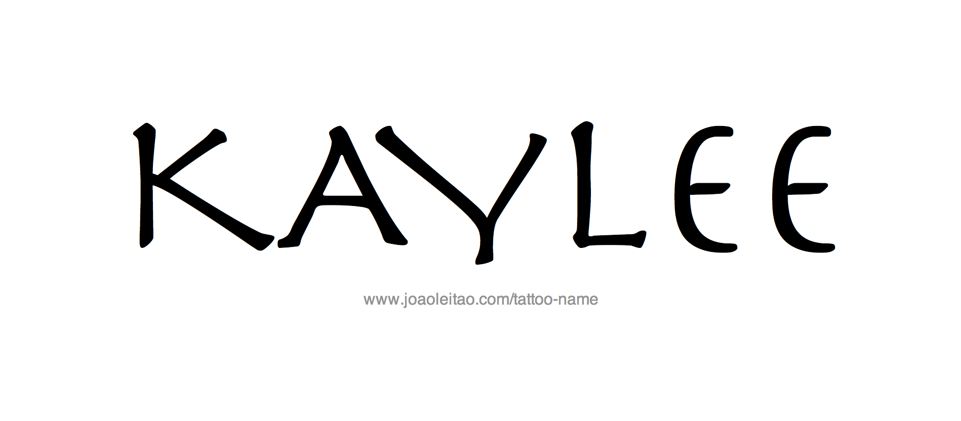 Tattoo Design Name Kaylee 