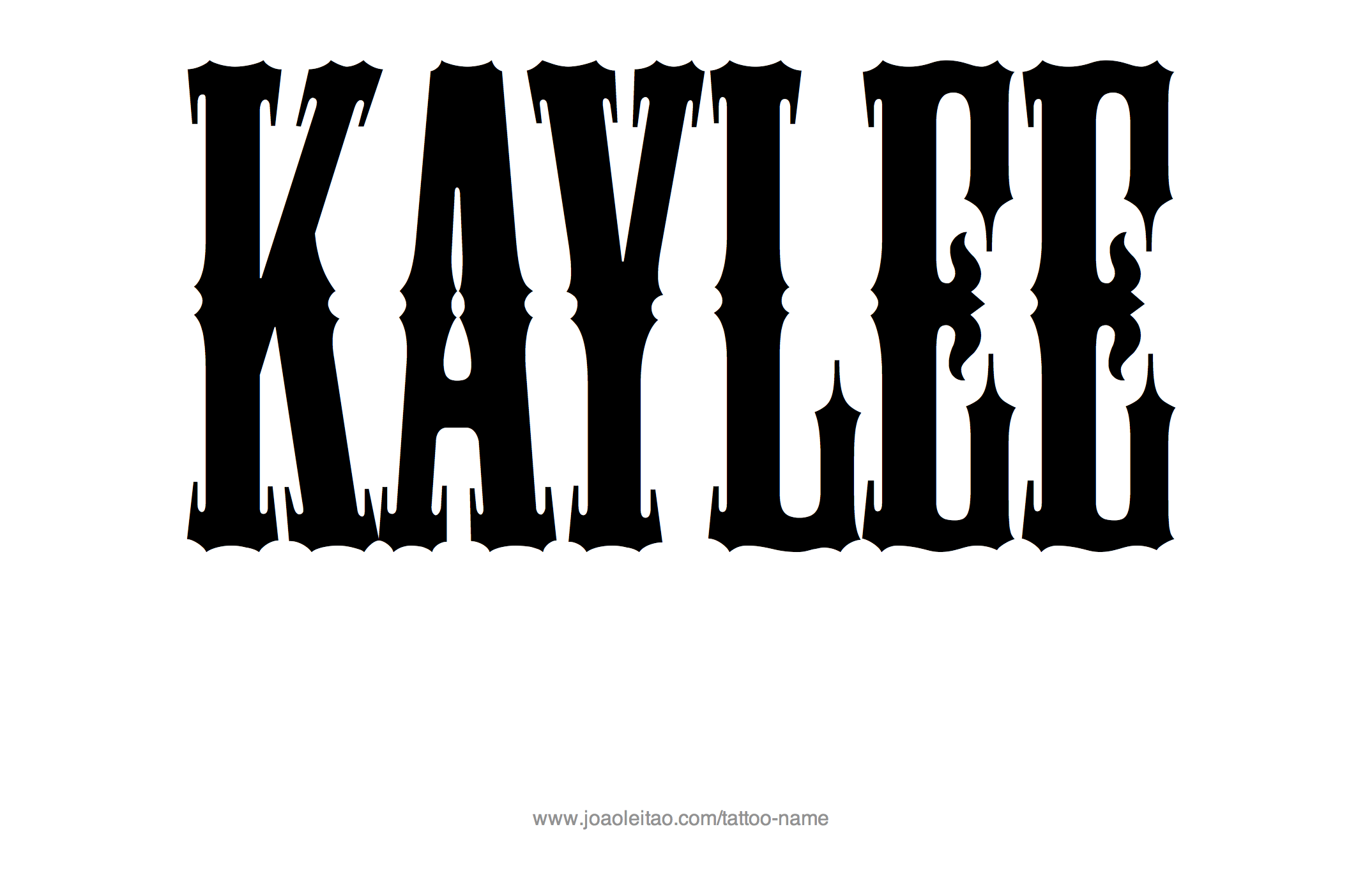 Tattoo Design Name Kaylee 