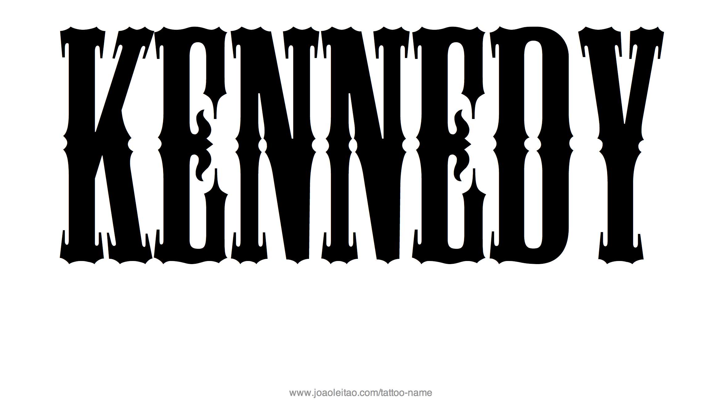 Tattoo Design Name Kennedy 