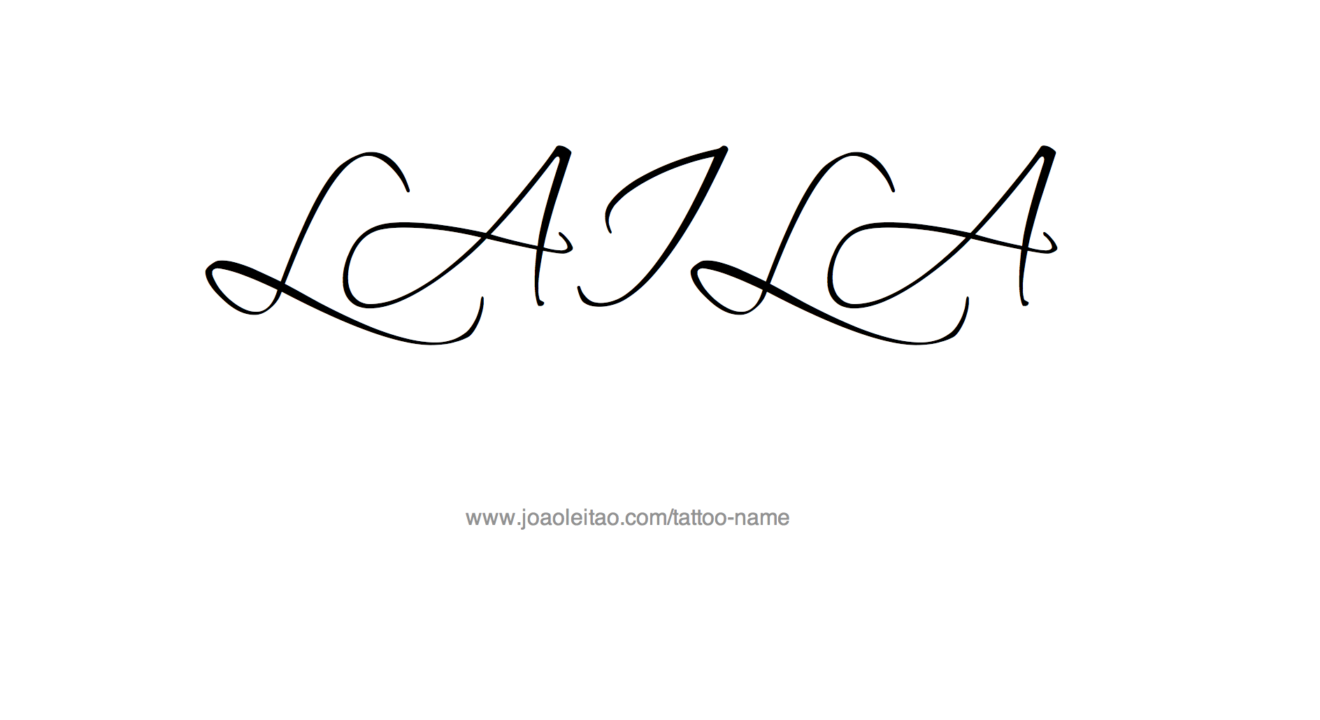 Tattoo Design Name Laila 