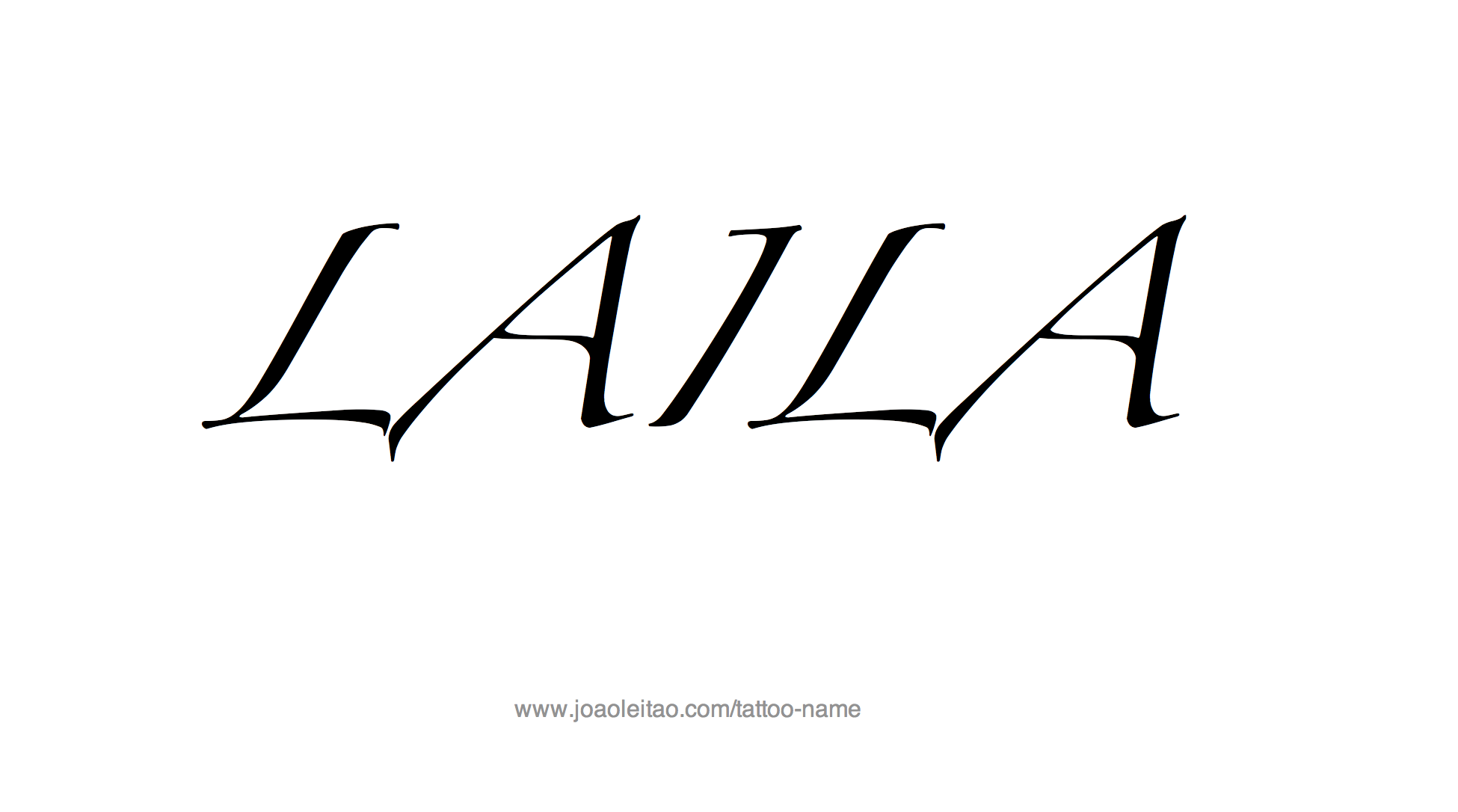 Tattoo Design Name Laila 