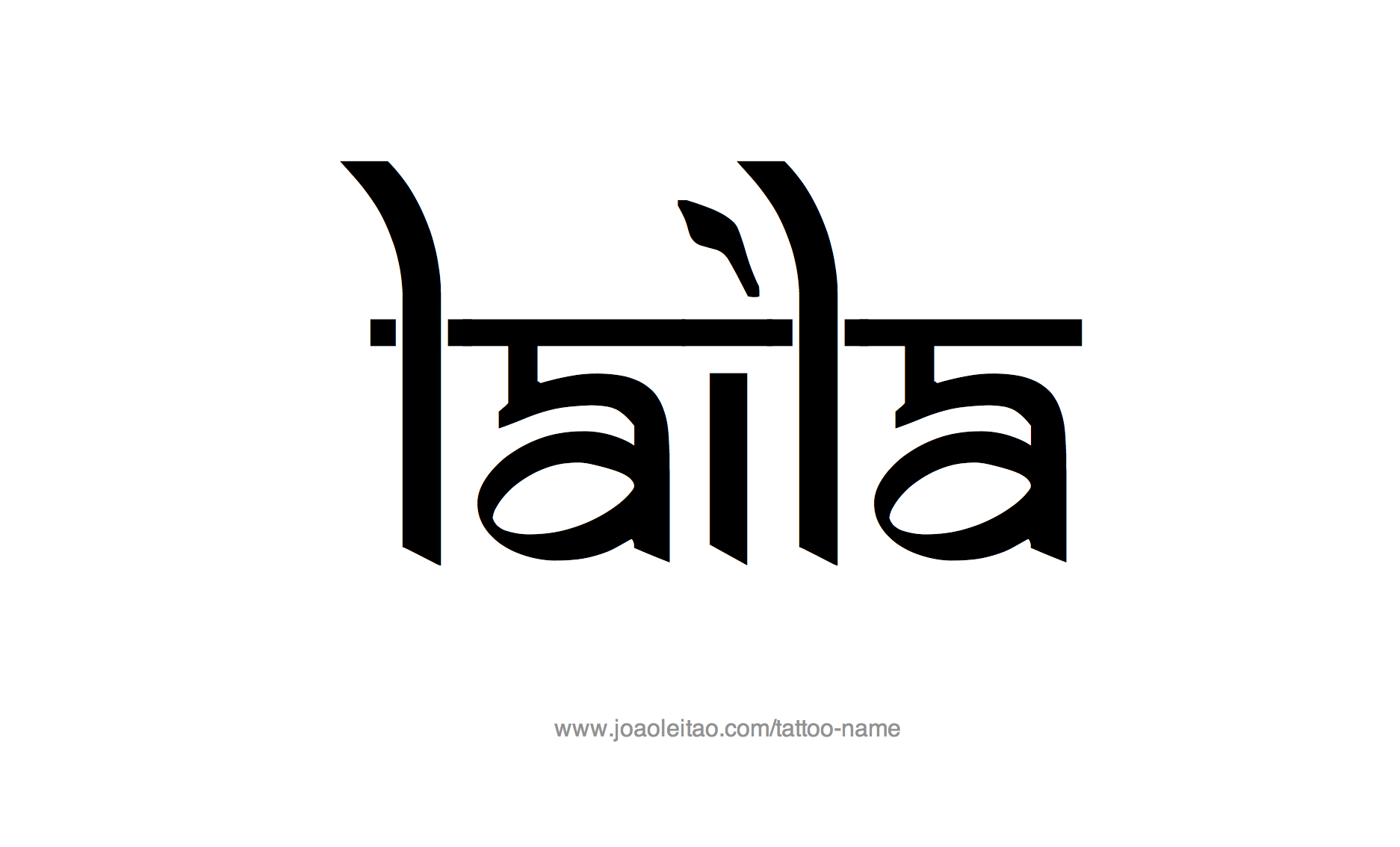 Tattoo Design Name Laila 