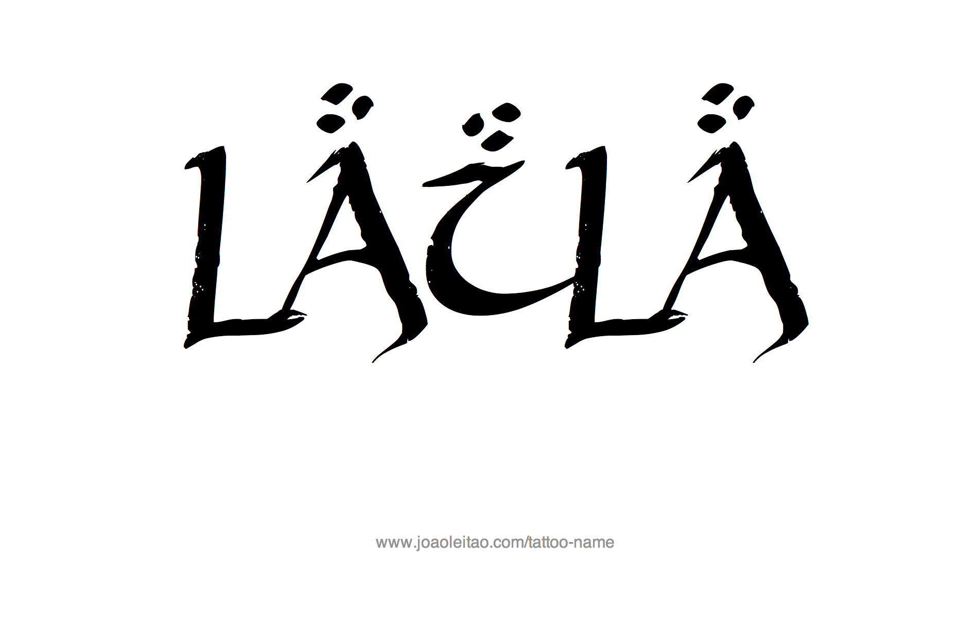 Tattoo Design Name Laila 