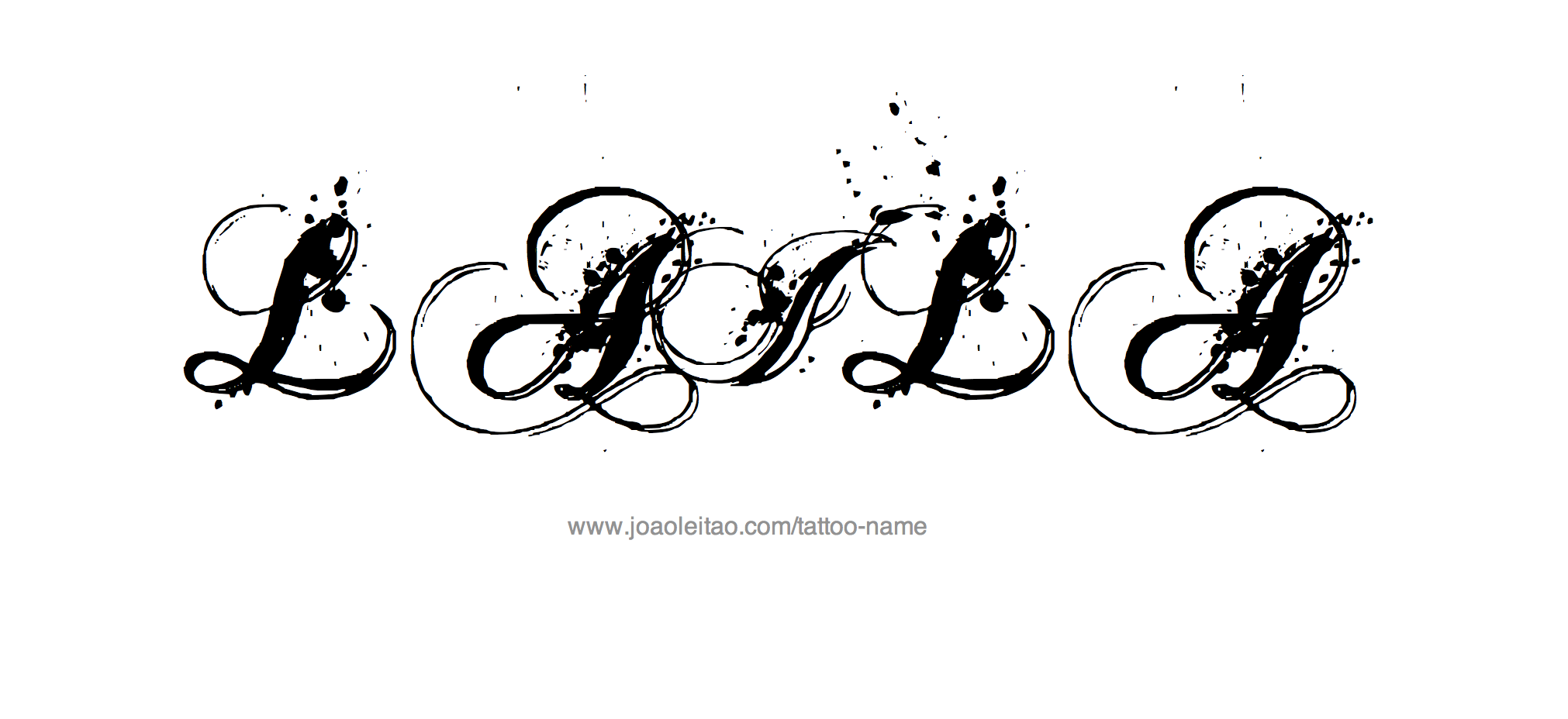 Tattoo Design Name Laila 