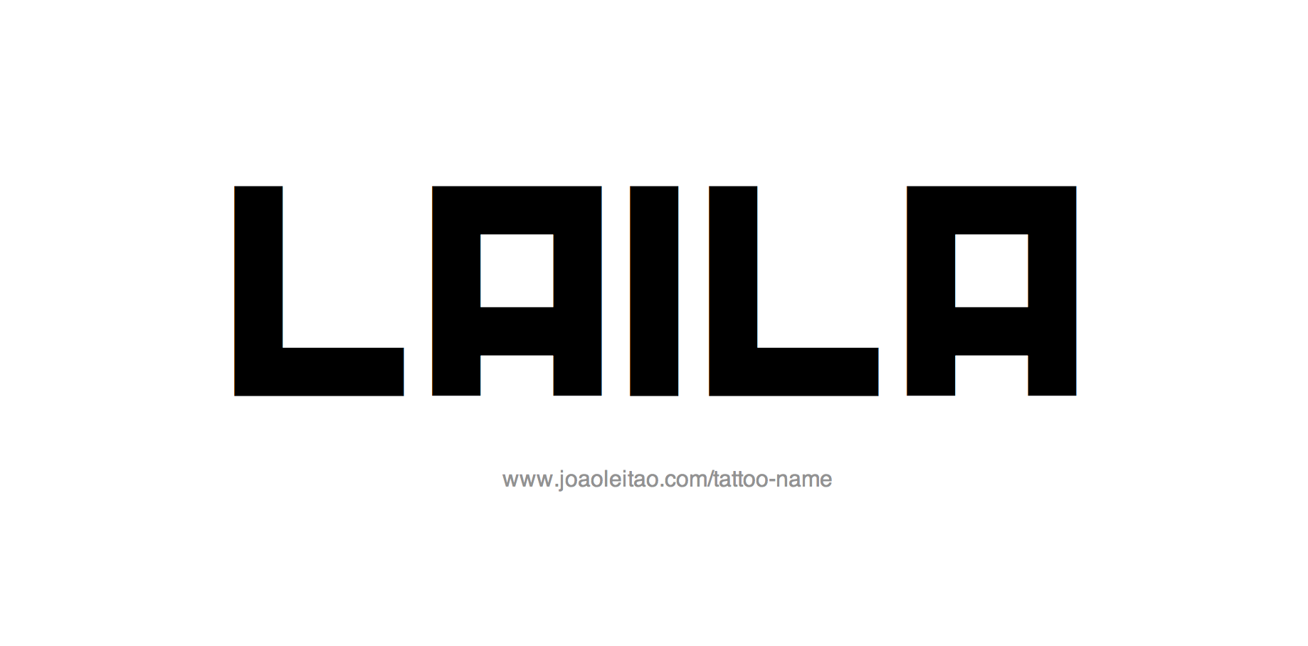 Tattoo Design Name Laila 