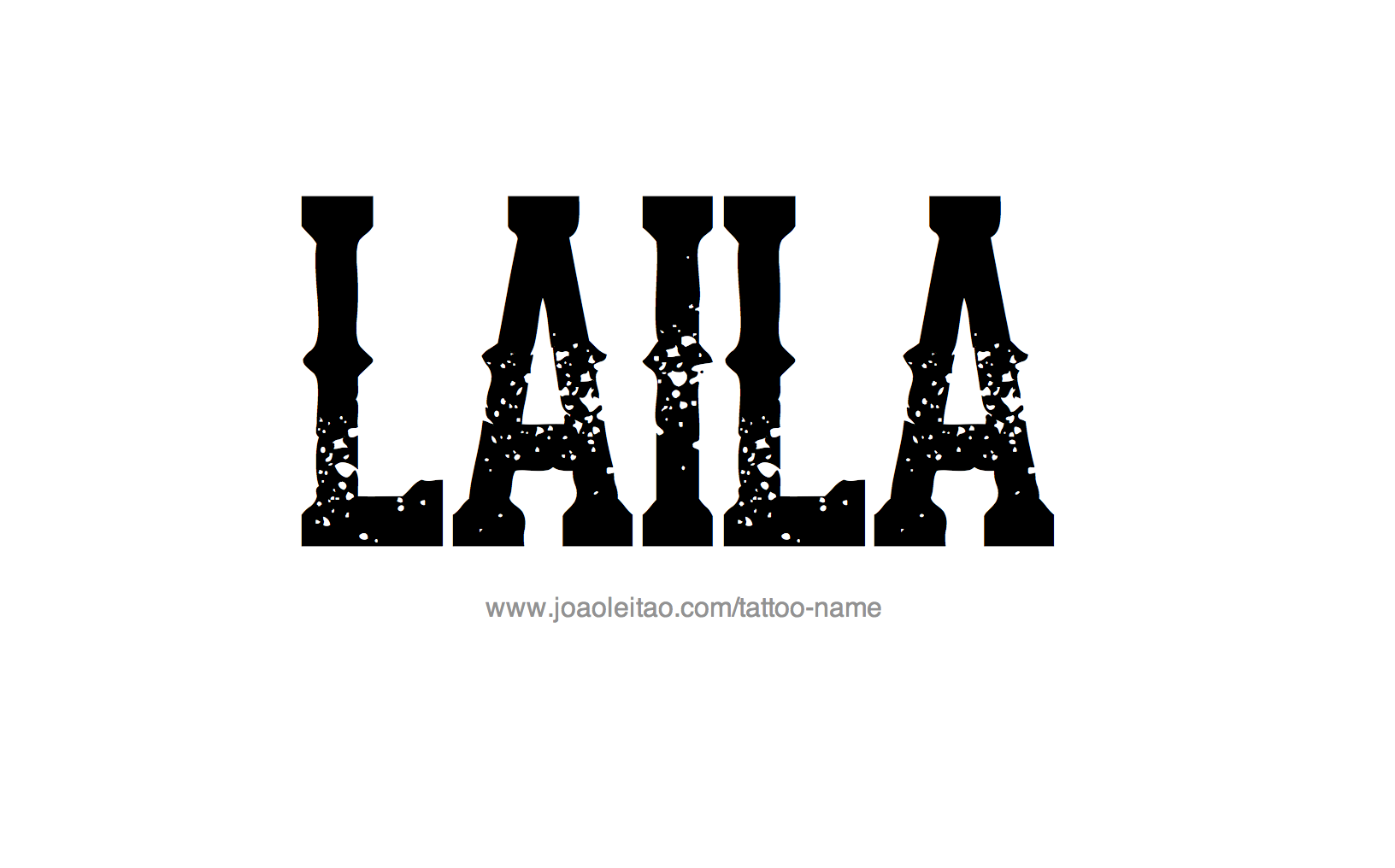 Tattoo Design Name Laila 