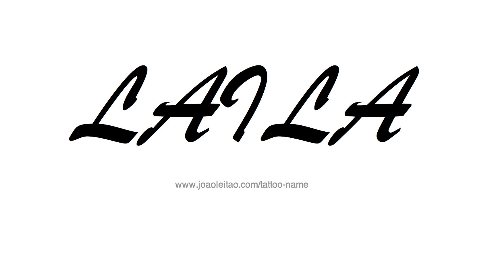 Tattoo Design Name Laila 