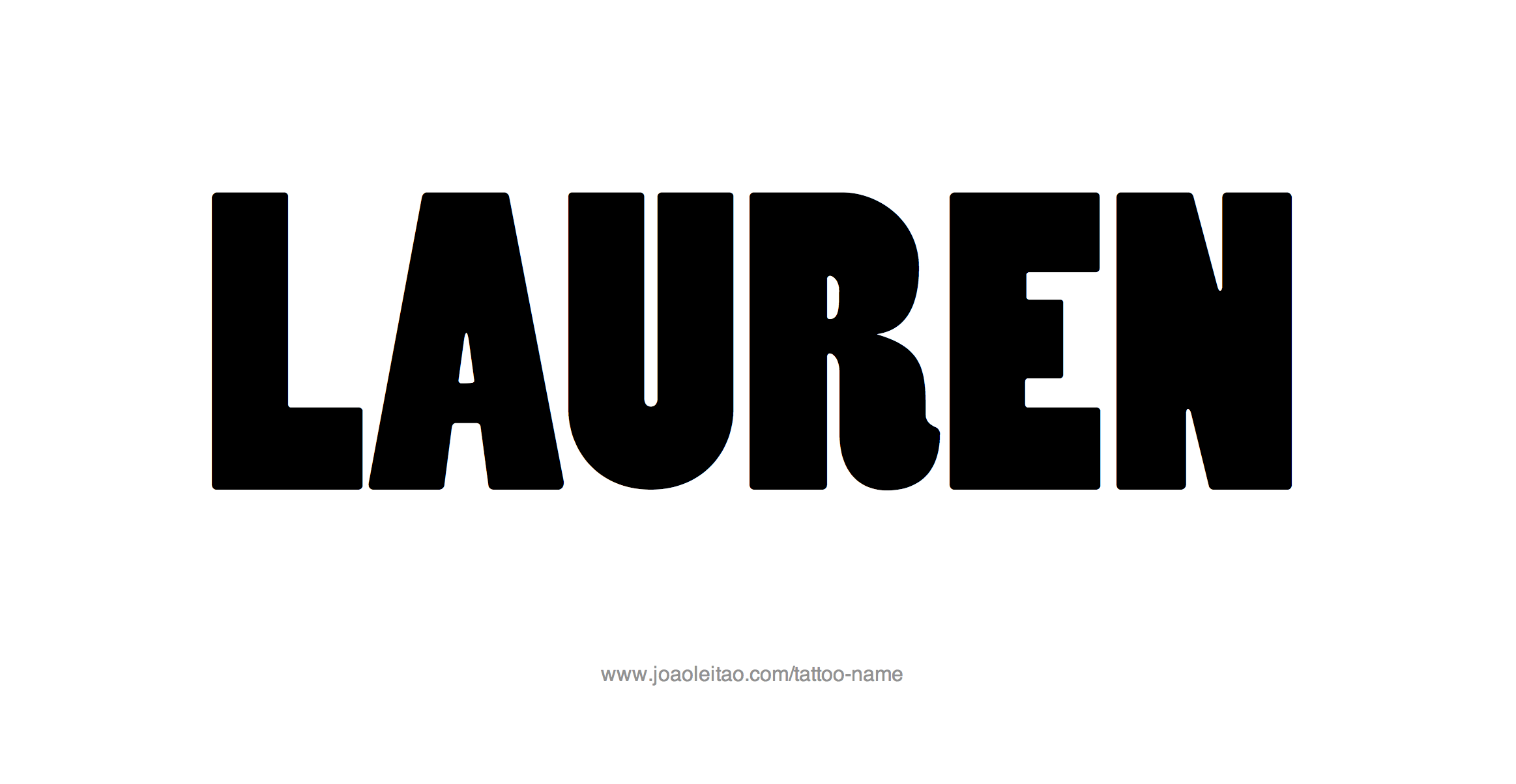 Tattoo Design Name Lauren 