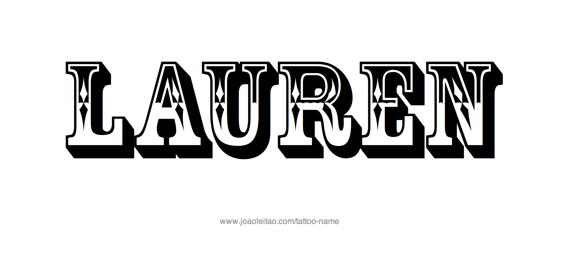 Tattoo Design Name Lauren 