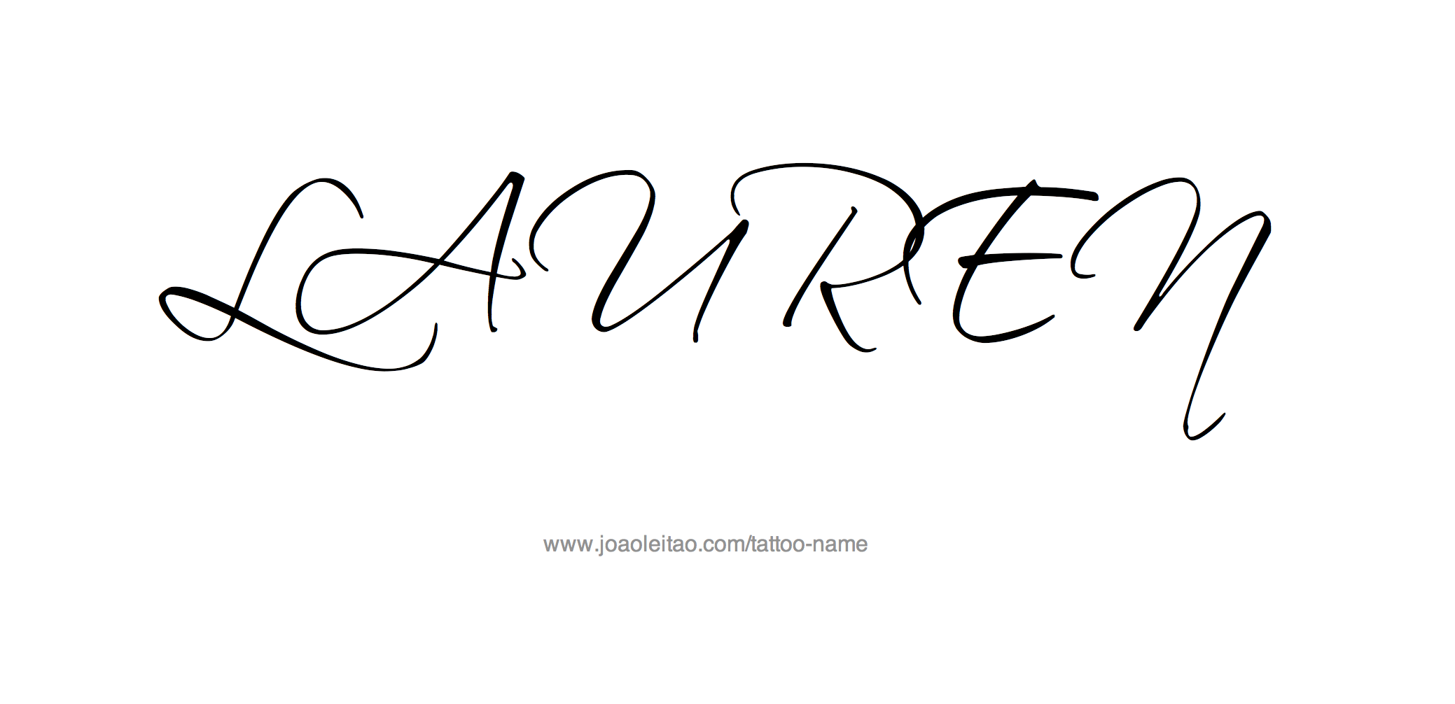 Tattoo Design Name Lauren 