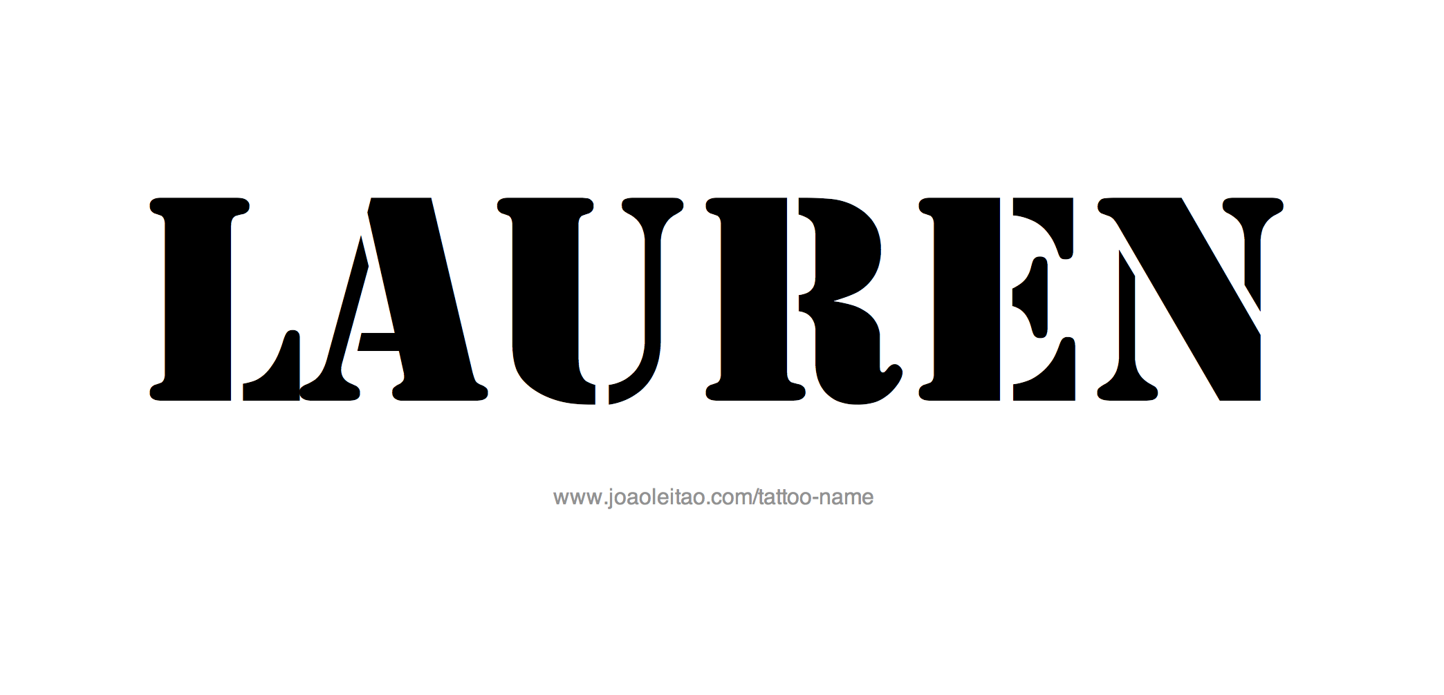 Tattoo Design Name Lauren 