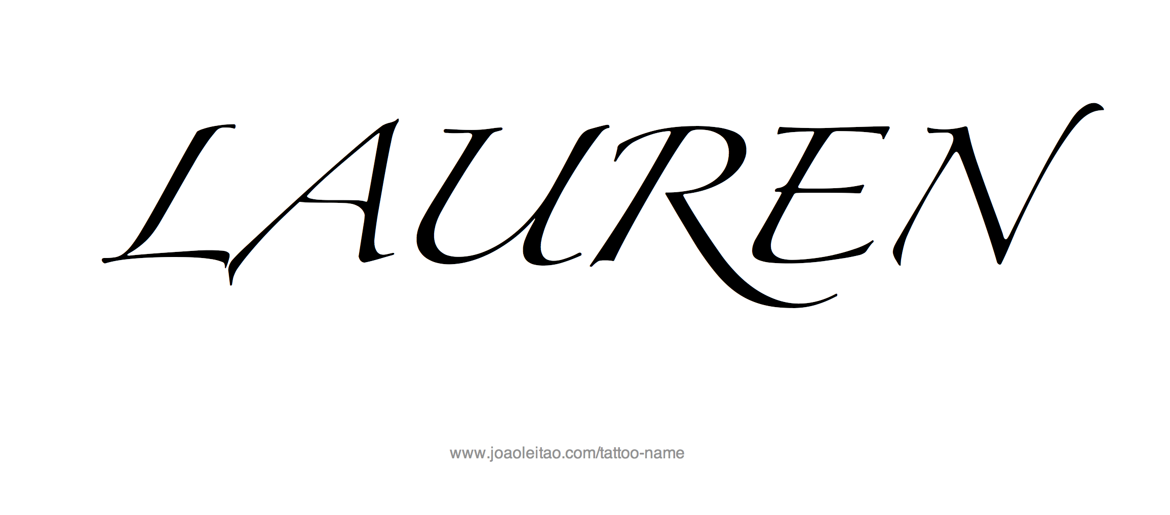 Tattoo Design Name Lauren 