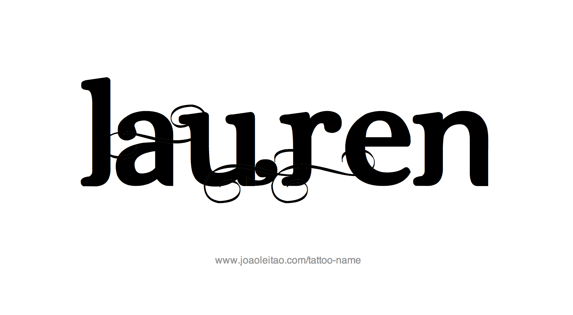 Tattoo Design Name Lauren 