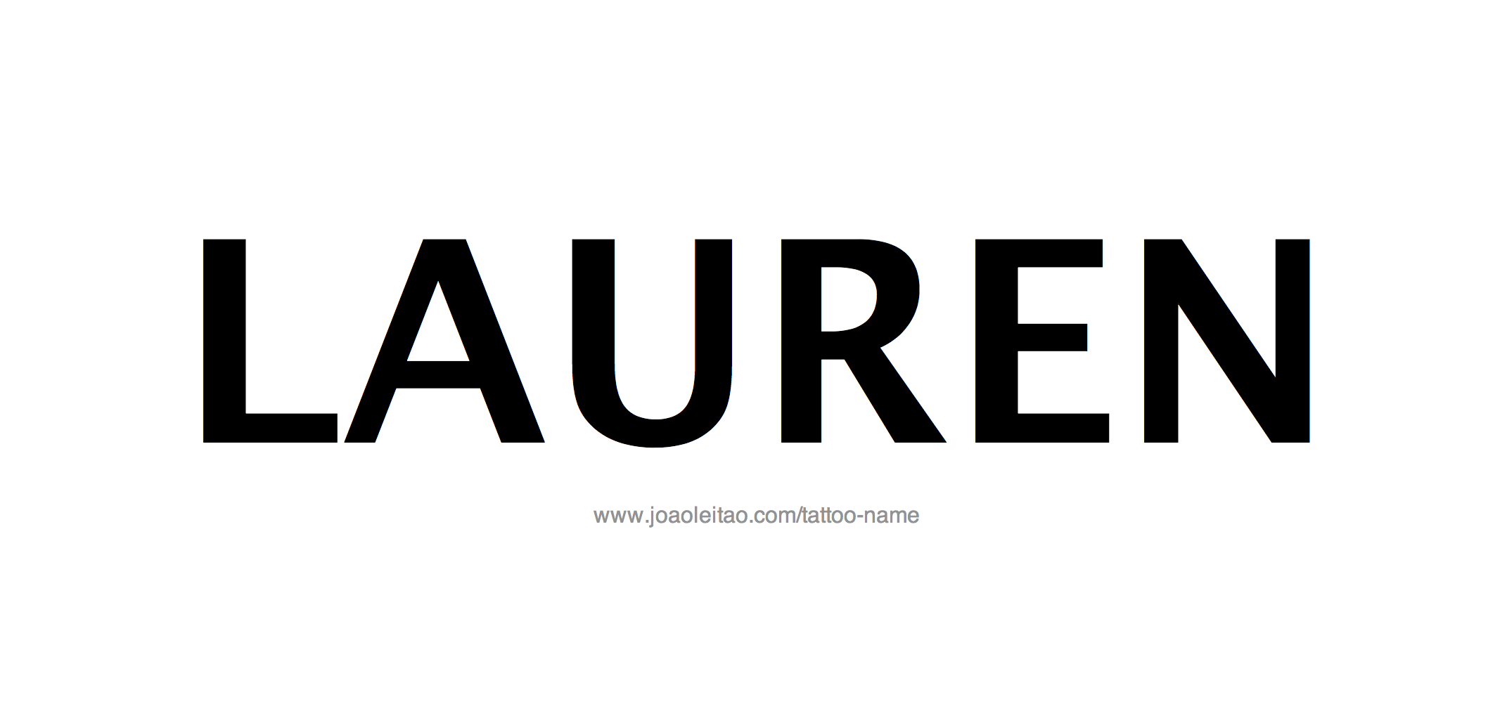 Tattoo Design Name Lauren 