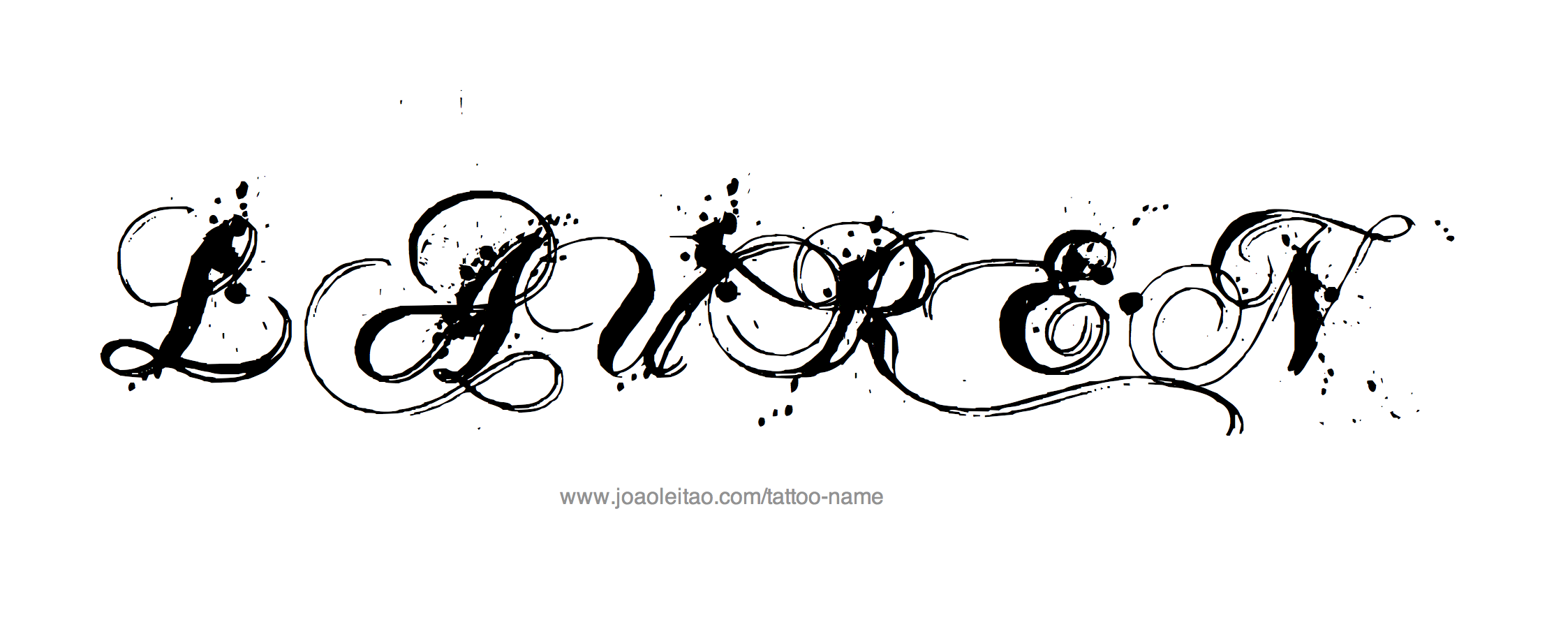 Tattoo Design Name Lauren 