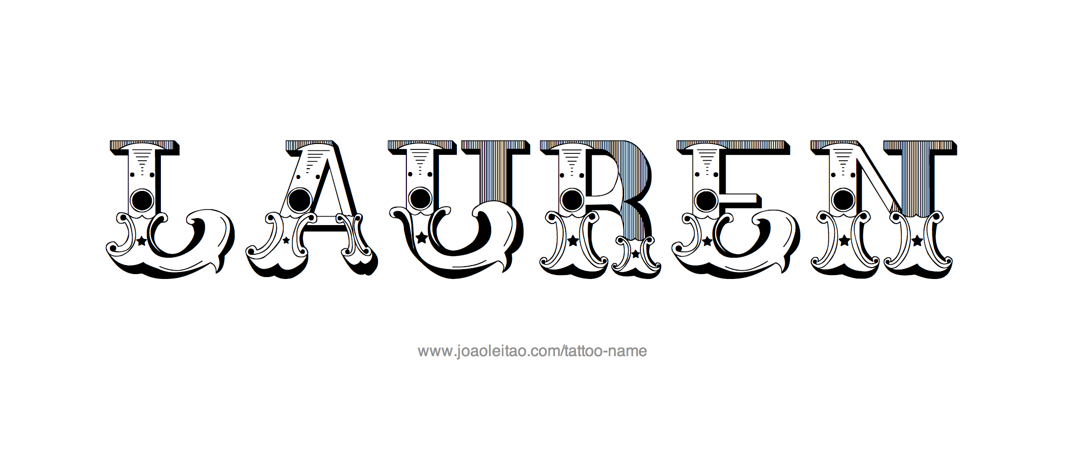 Tattoo Design Name Lauren 