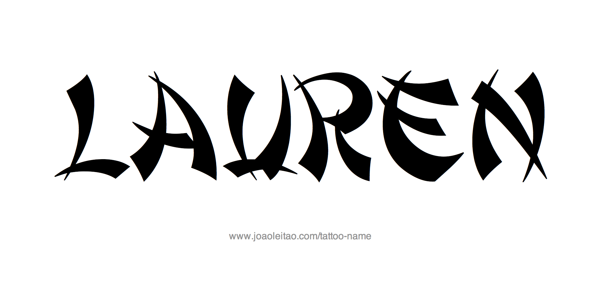 Tattoo Design Name Lauren 