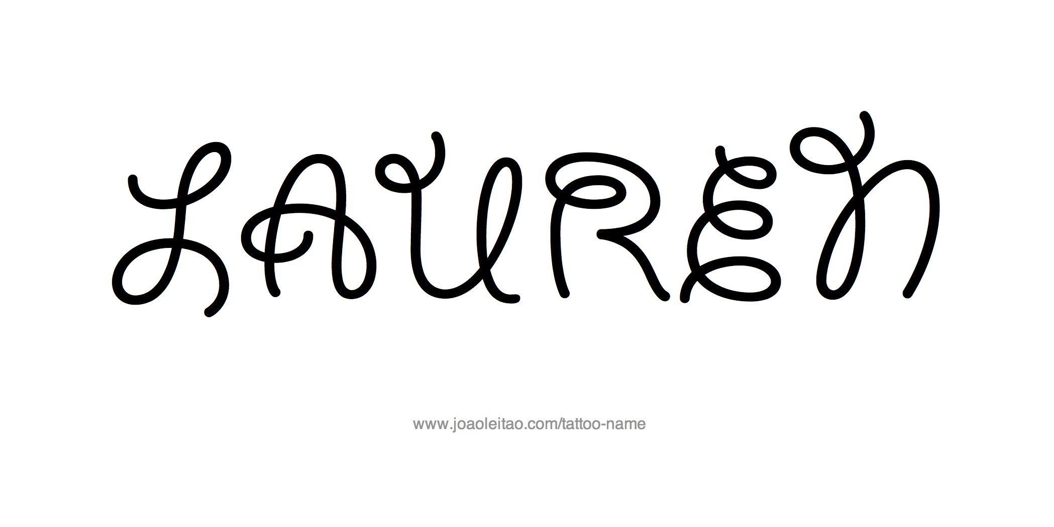 Tattoo Design Name Lauren 