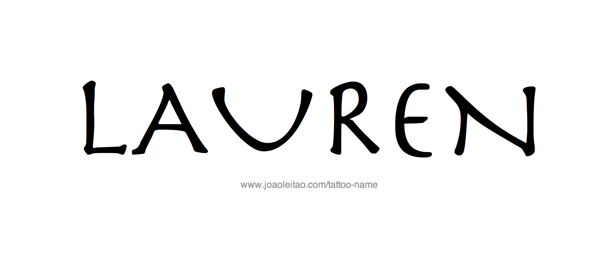 Tattoo Design Name Lauren 