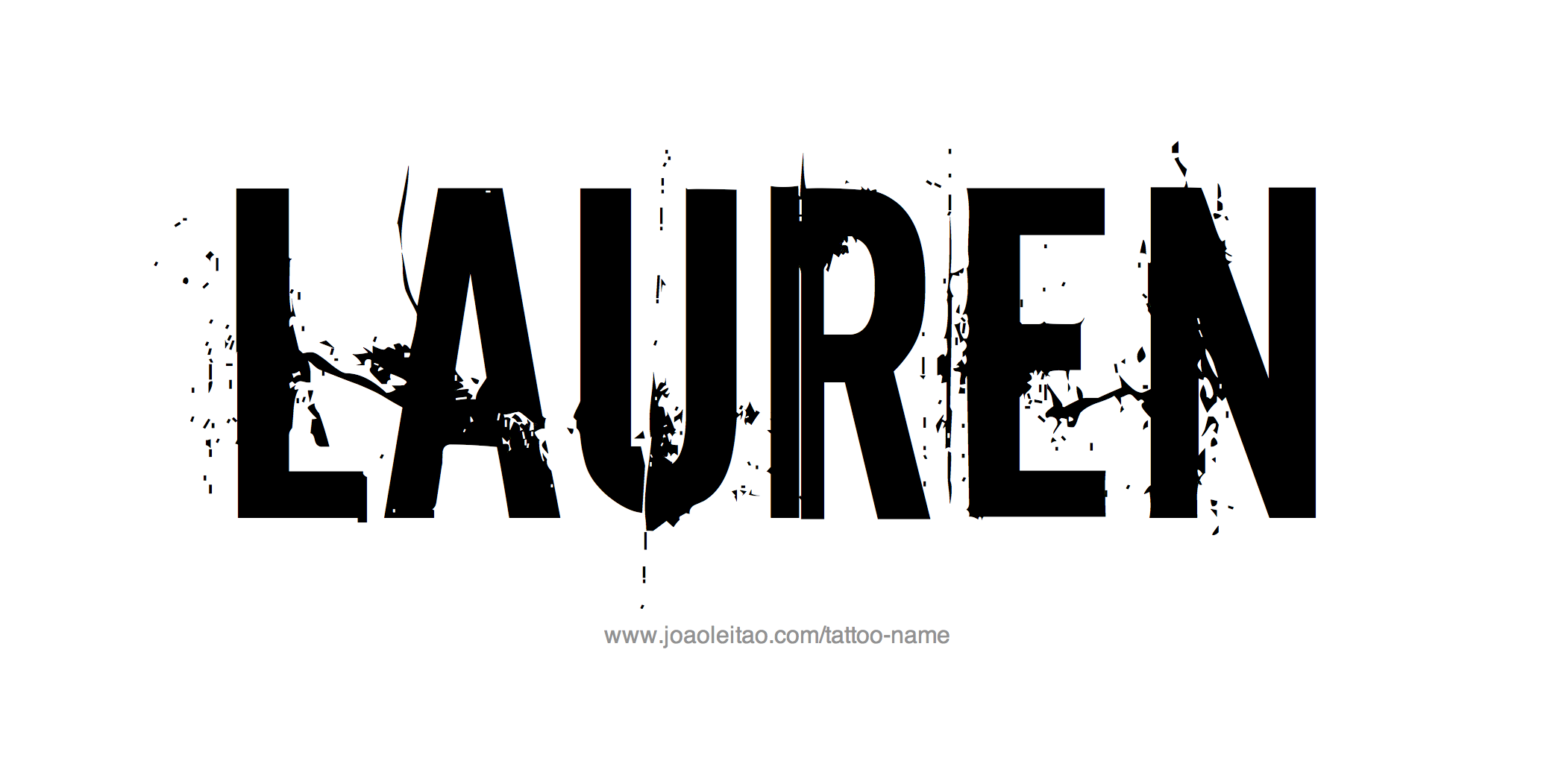 Lauren Name Tattoo Designs