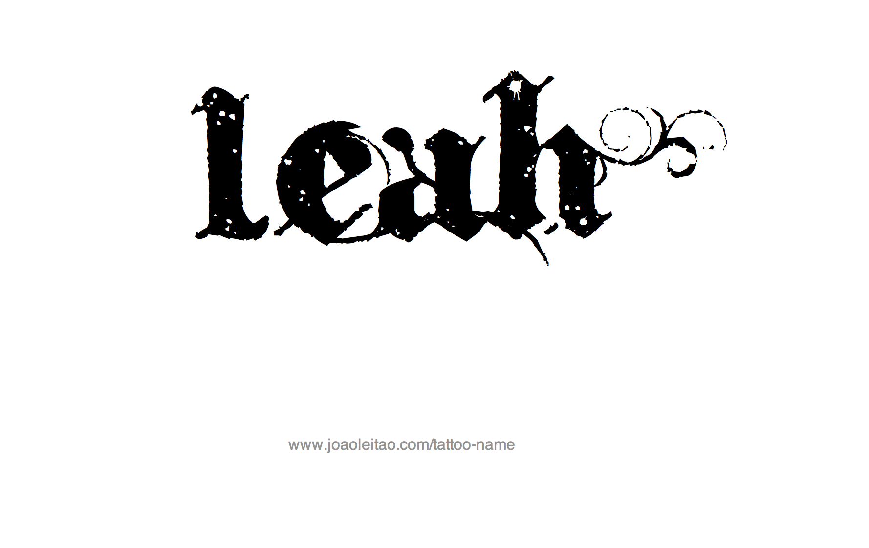 Tattoo Design Name Leah 