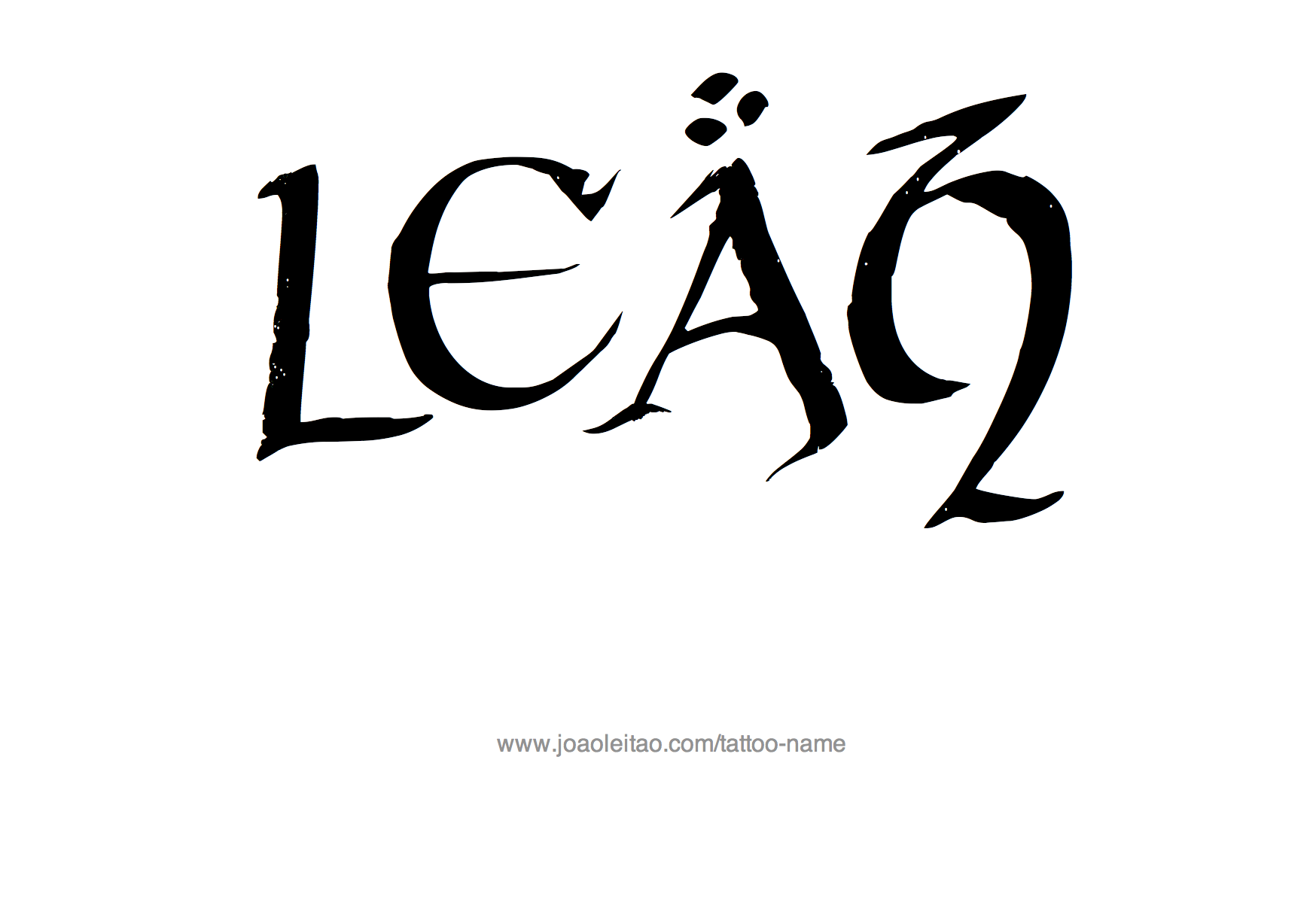 Tattoo Design Name Leah 