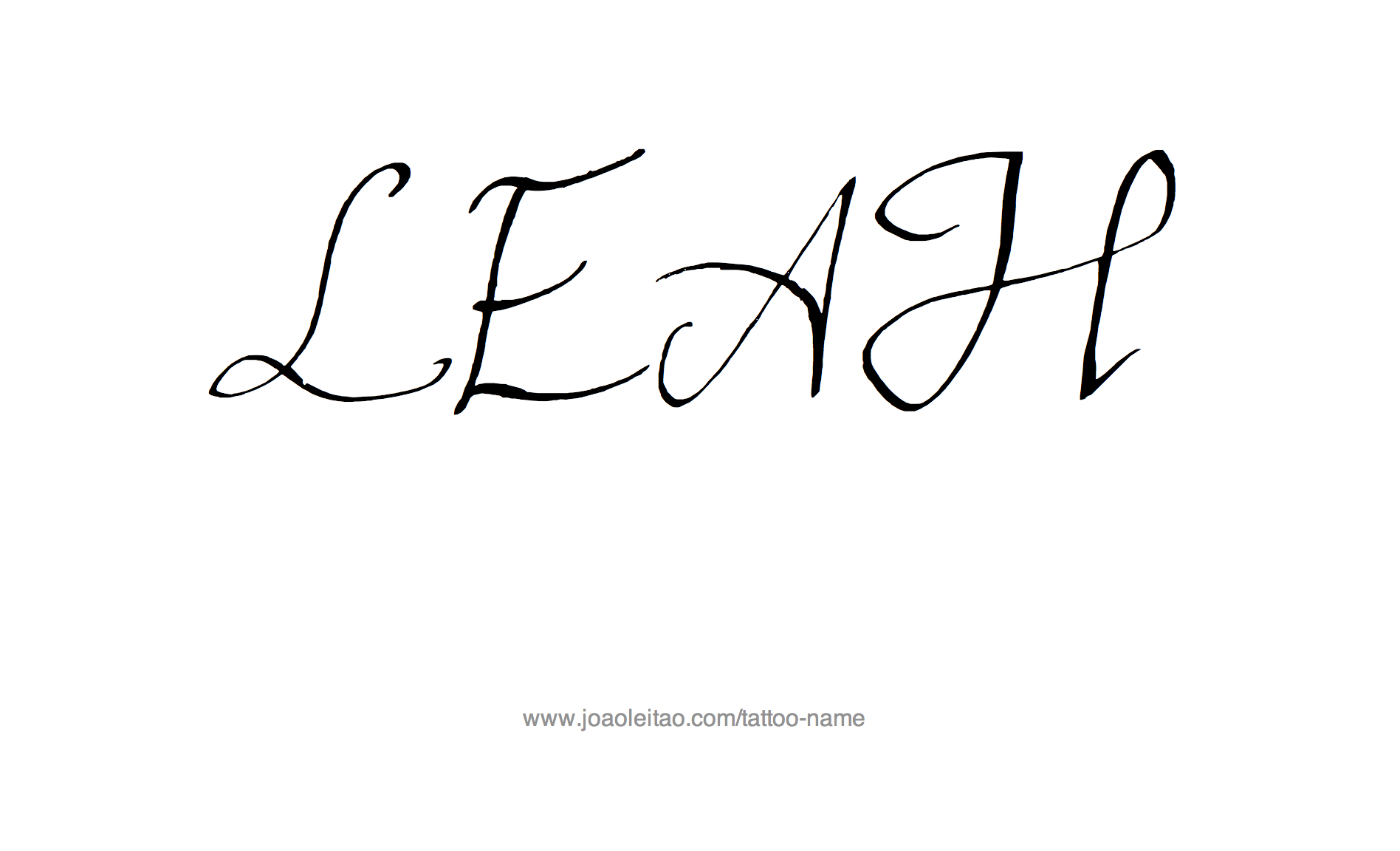 Tattoo Design Name Leah 