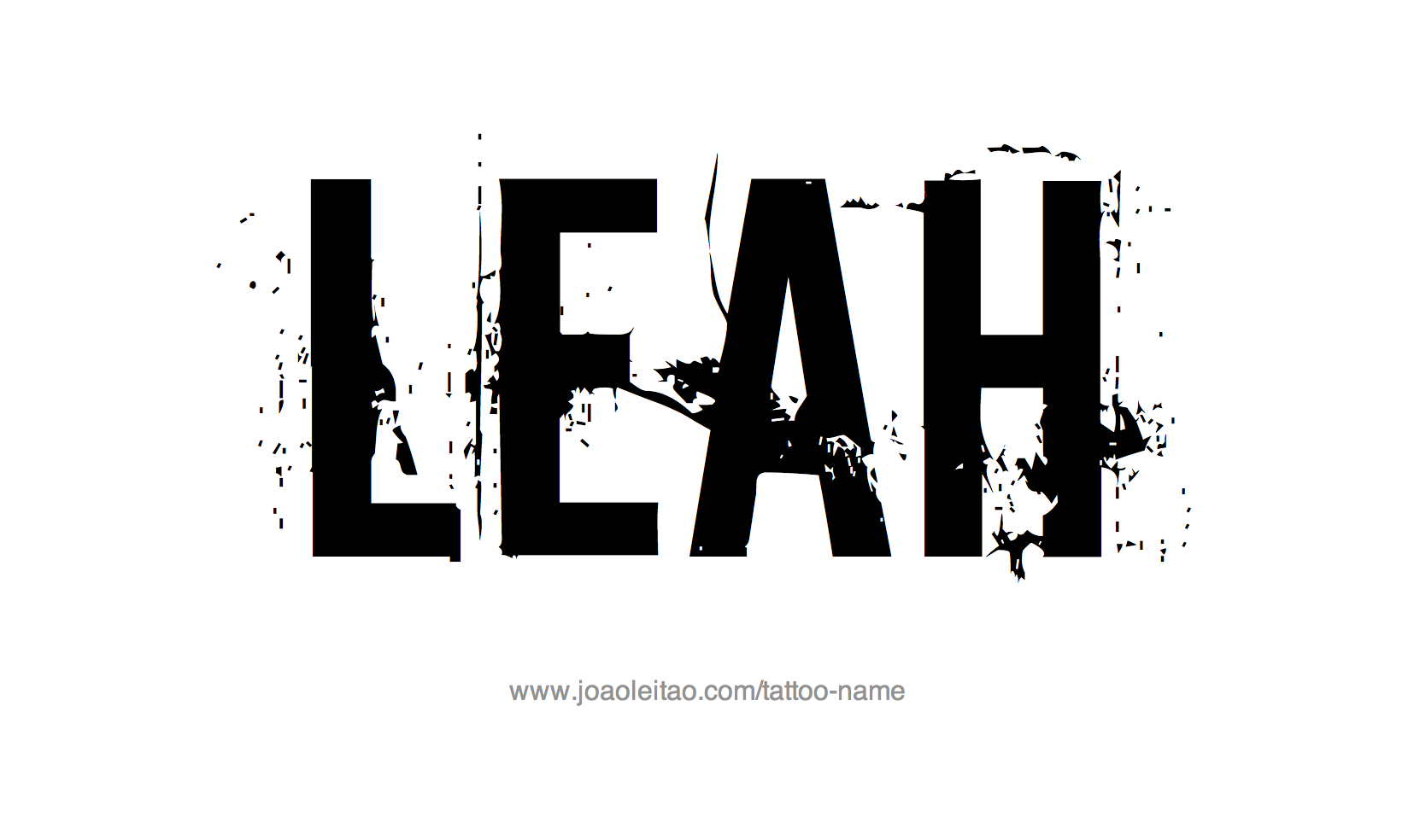 Tattoo Design Name Leah 