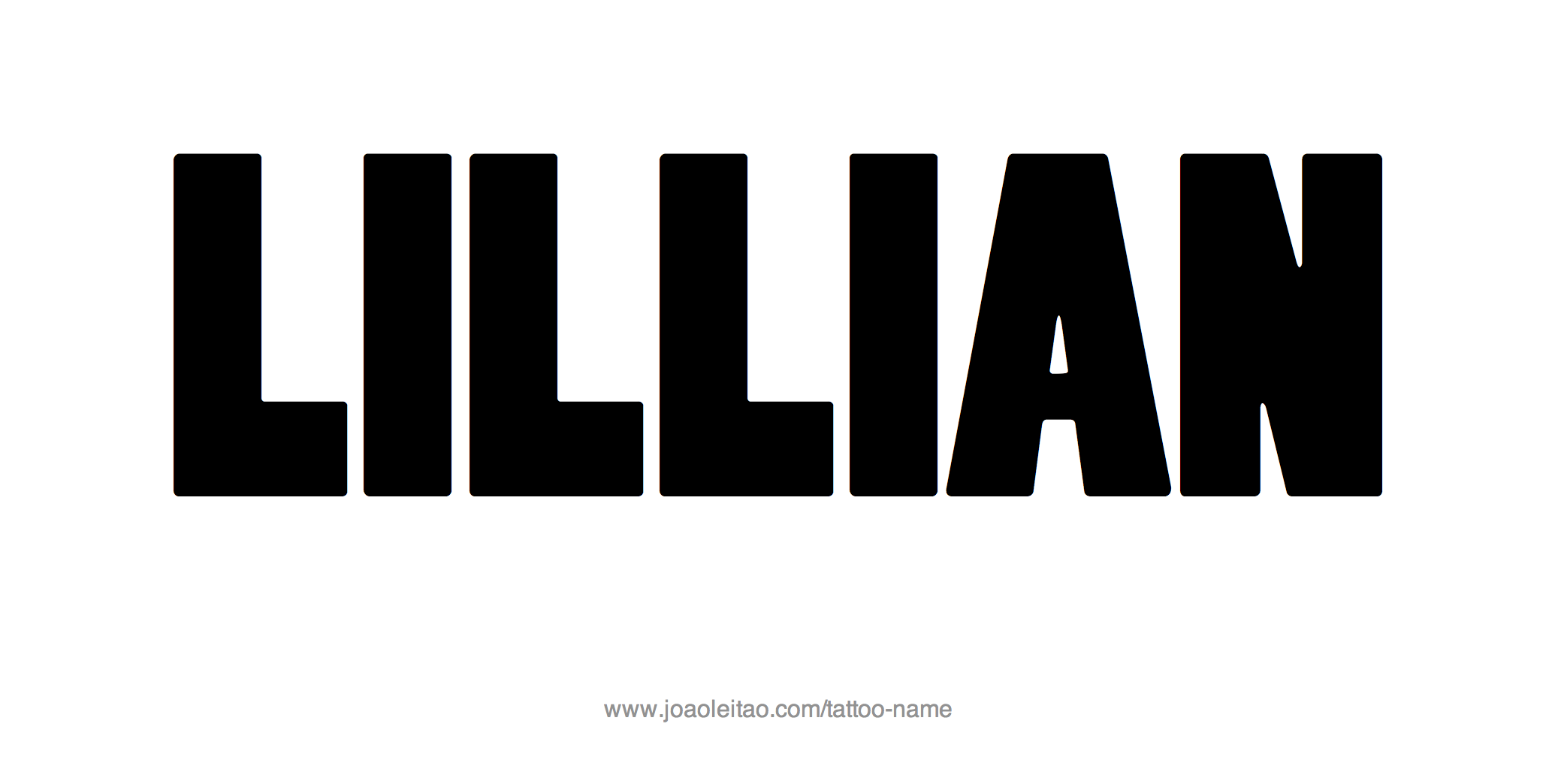 Tattoo Design Name Lillian 