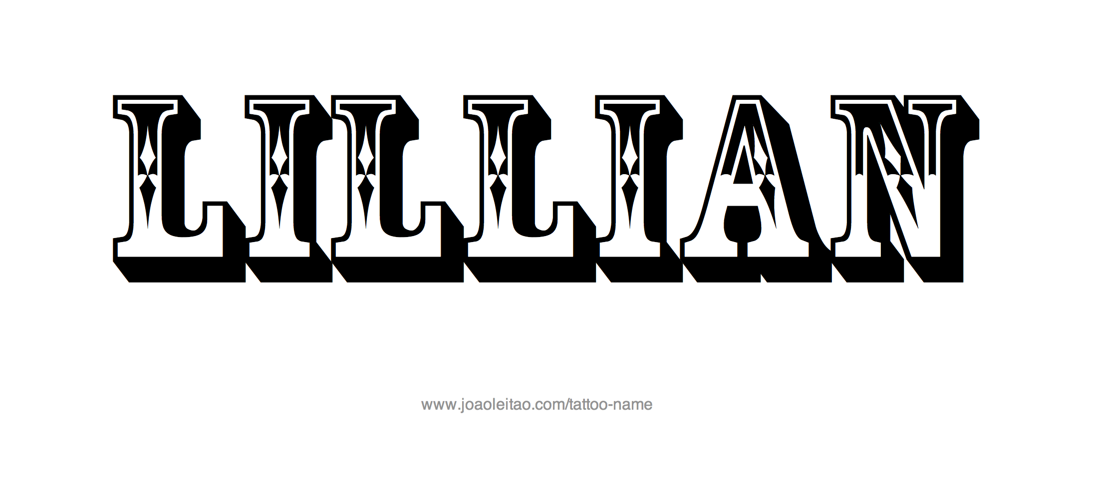 Tattoo Design Name Lillian 