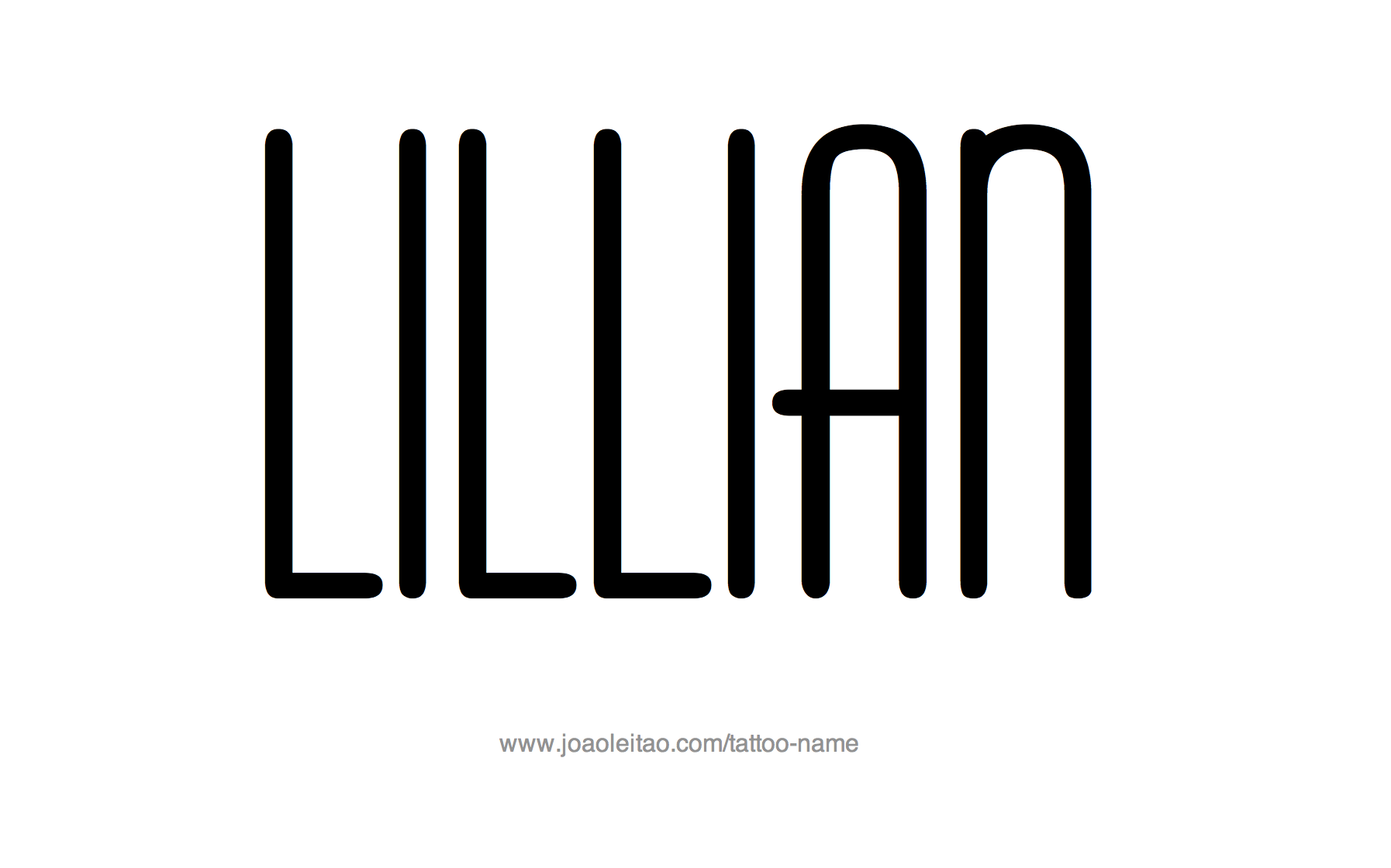 Tattoo Design Name Lillian 