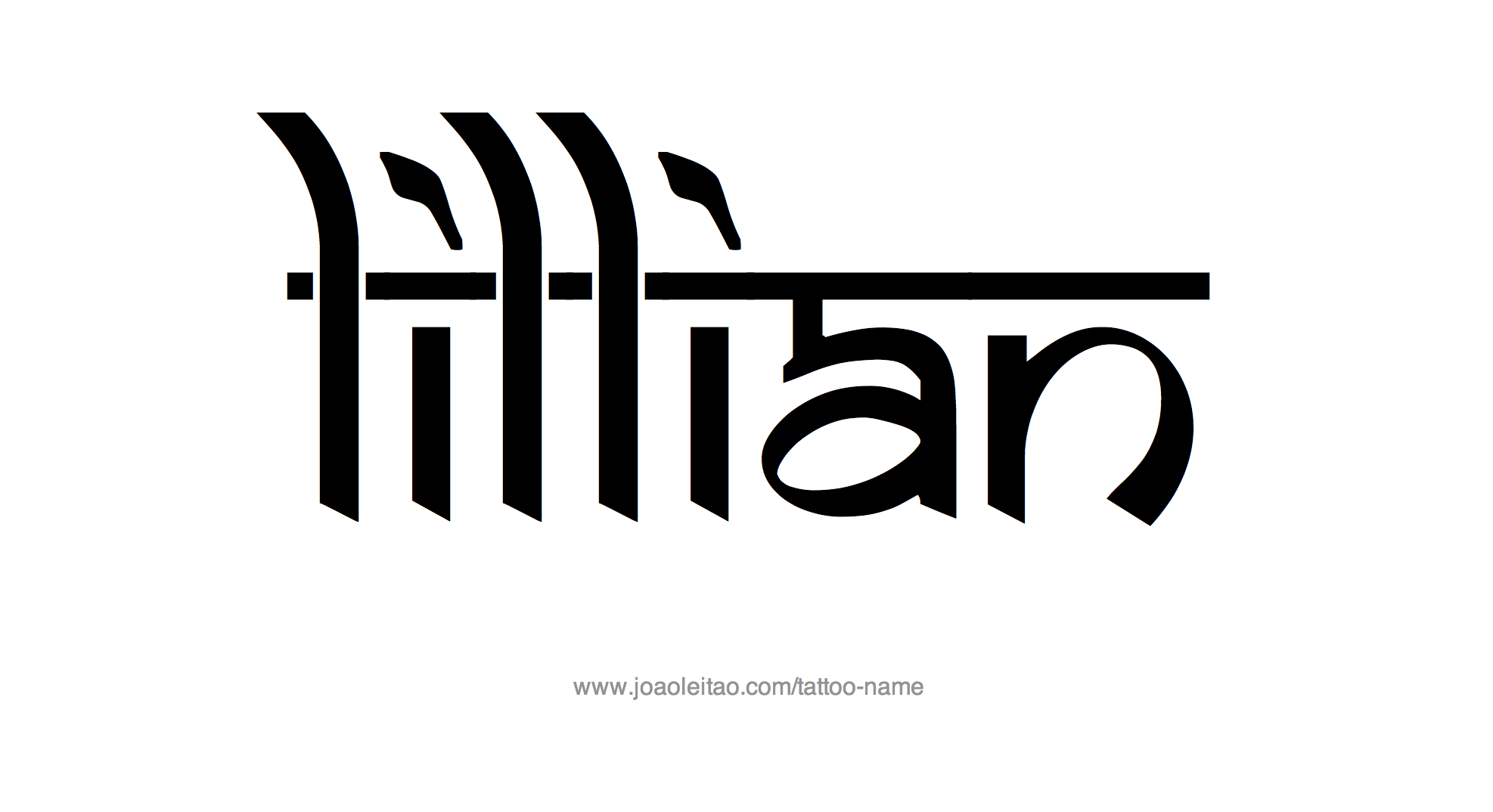 Tattoo Design Name Lillian 